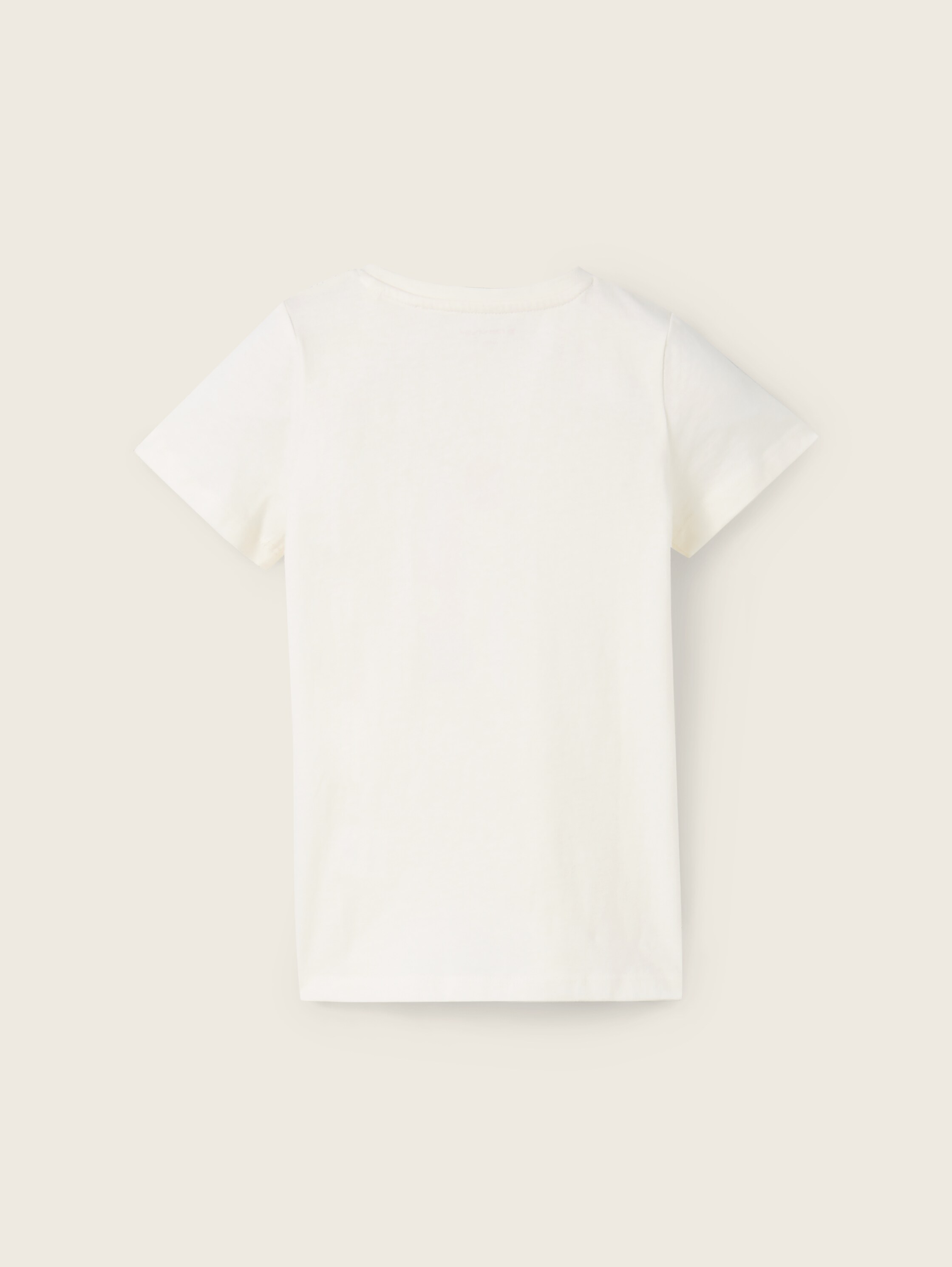 T-shirt met geprint motief - Wool White