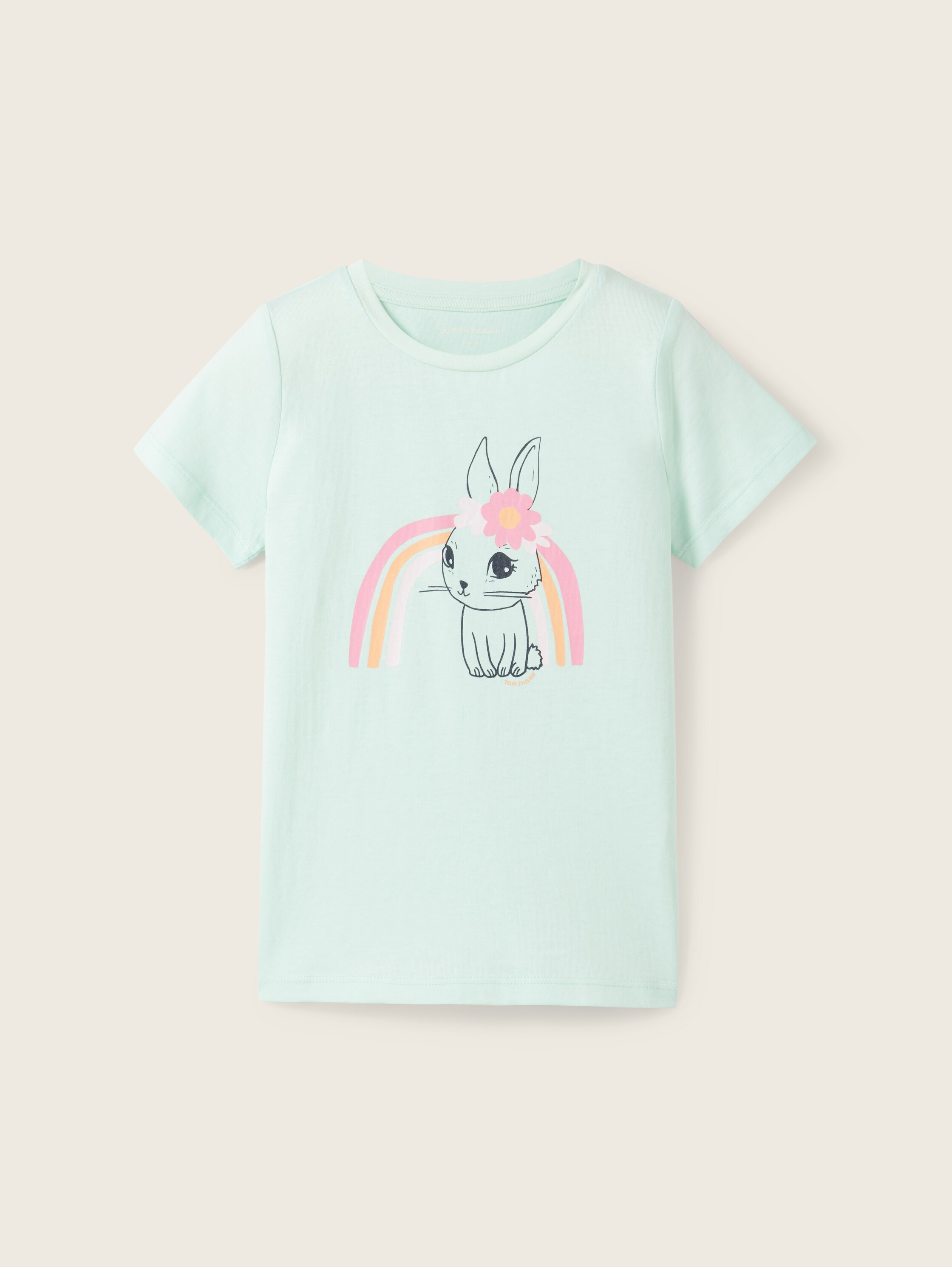 T-shirt met geprint motief - soft sugar green - Product vooraanzicht