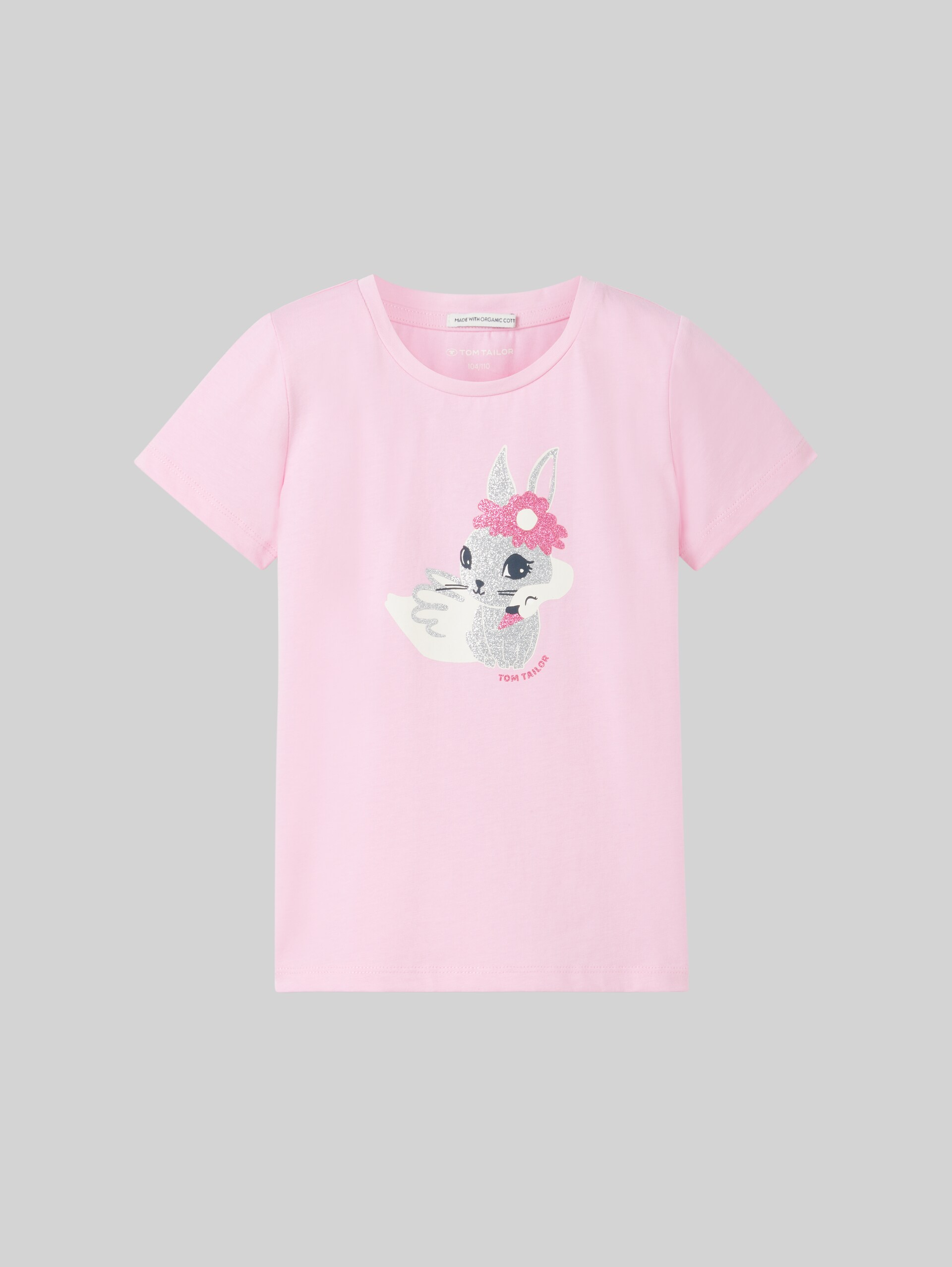 T-shirt comportant du coton bio - fresh summertime pink - Vue de face du produit