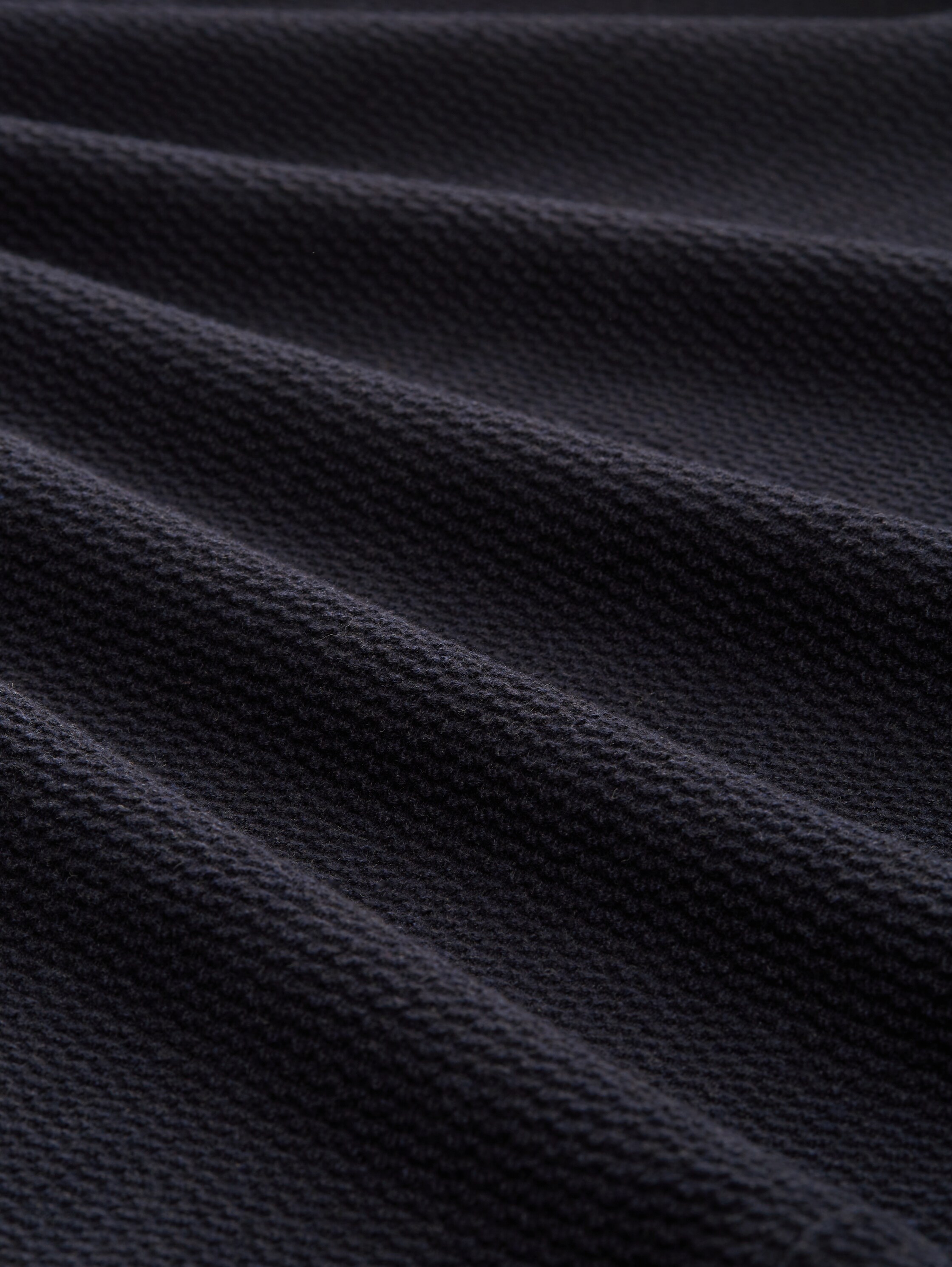 Cardigan basique - Knitted Navy Melange - Vue de la matière