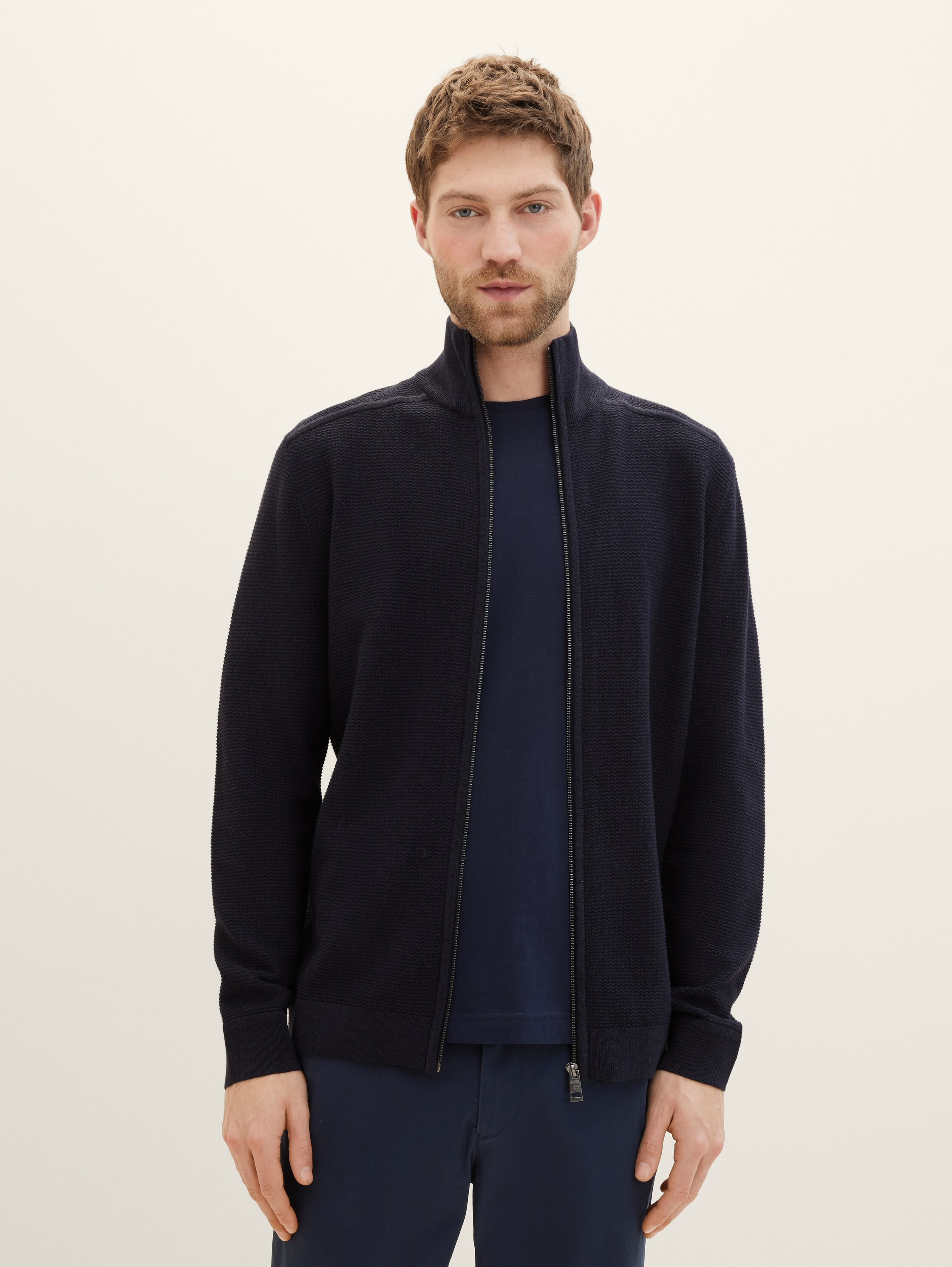 Cardigan basique - Knitted Navy Melange