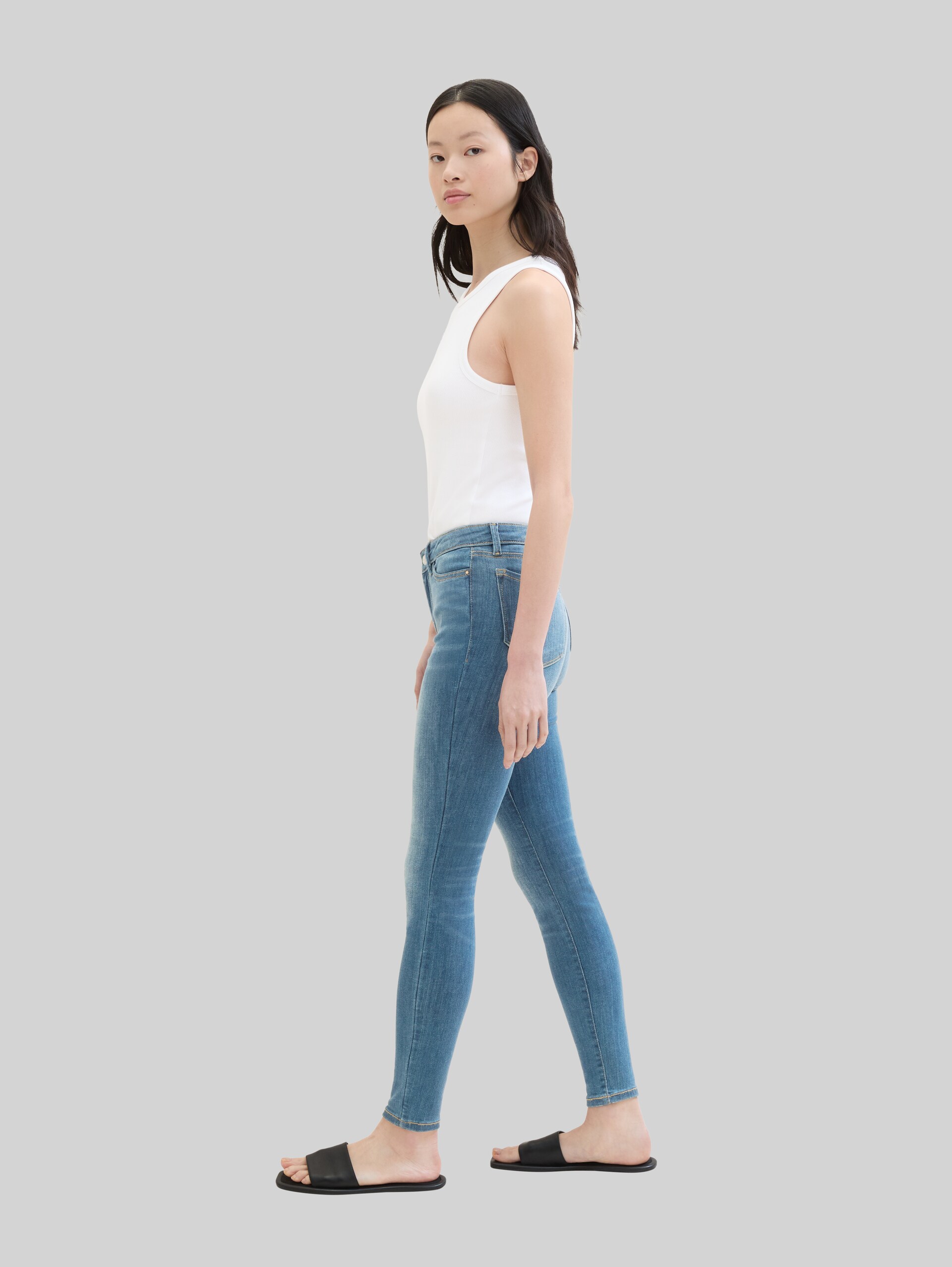 3 Sizes in 1 - TTNELA Jeans Extra Skinny - Used Light Stone Blue Denim