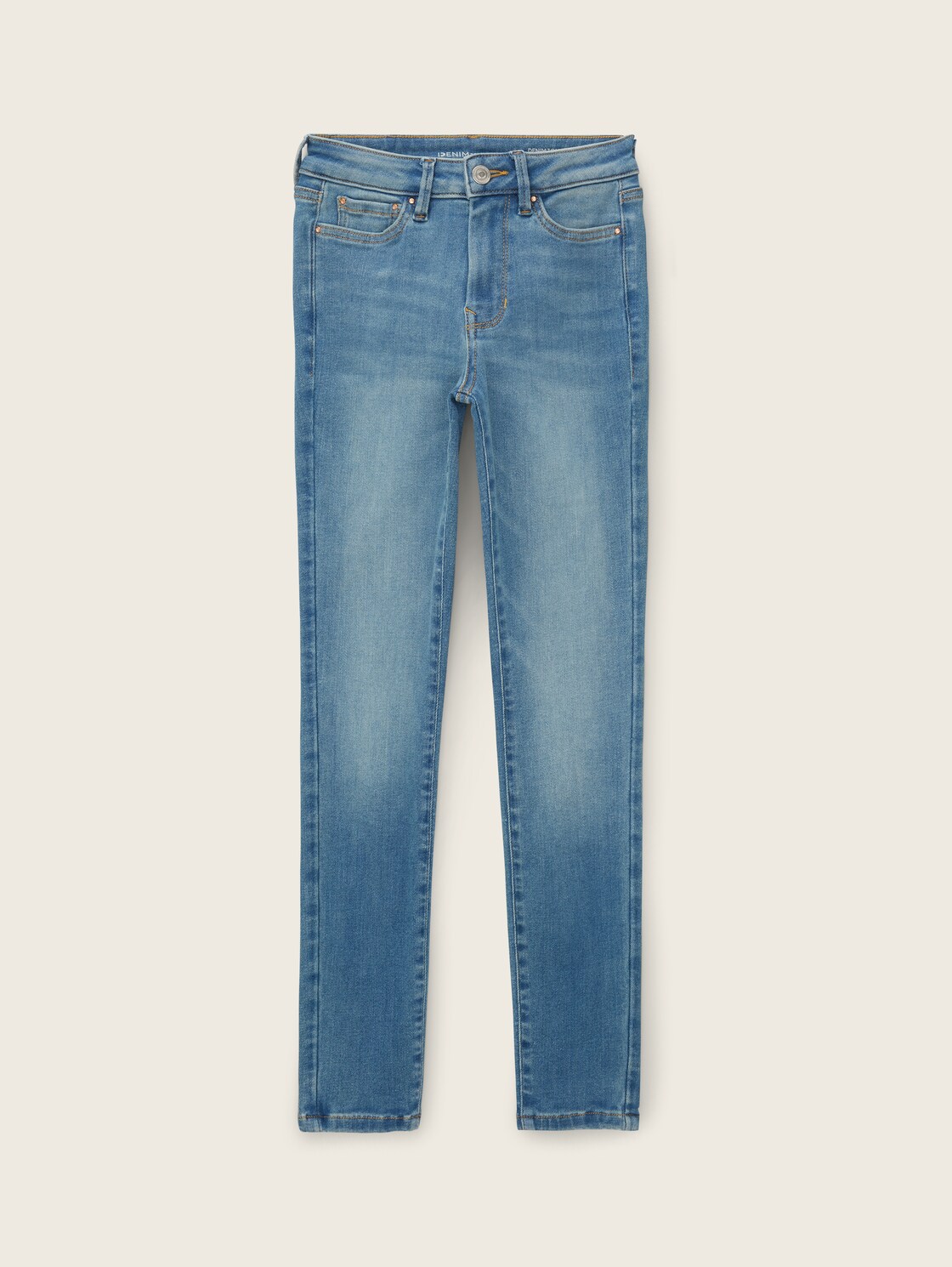 TTNELA EXTRA SKINNY Jeans mit Superstretch - Used Light Stone Blue Denim - Vorder-Produkt-Ansicht