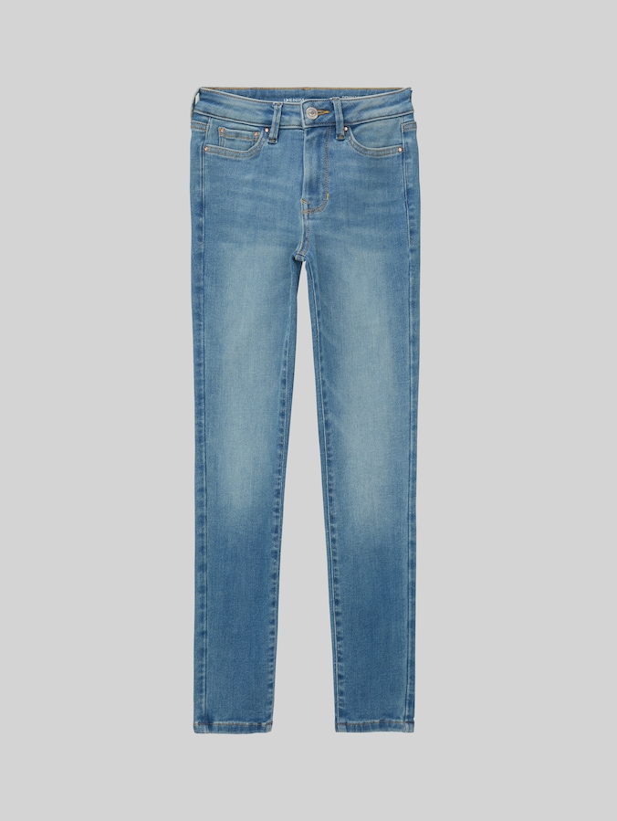 TTNELA EXTRA SKINNY Jeans mit Superstretch von Denim Female, Used Light Stone Blue Denim