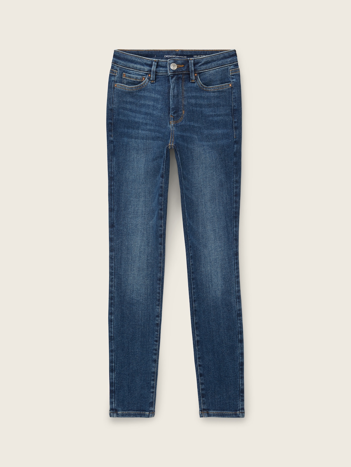 TTNELA EXTRA SKINNY Jeans mit Superstretch - Used Mid Stone Blue Denim - Vorder-Produkt-Ansicht