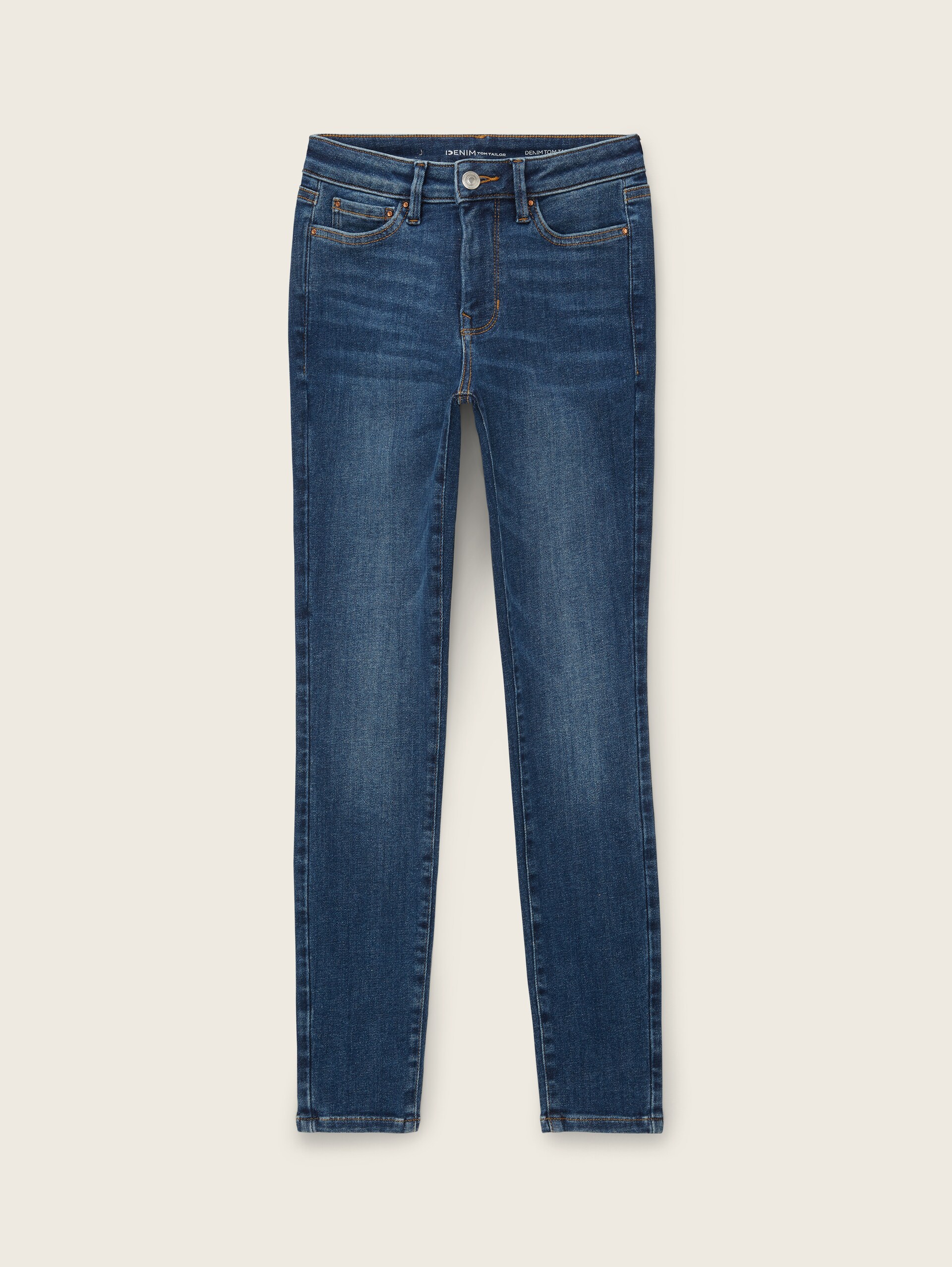 TTNELA EXTRA SKINNY Jeans mit Superstretch - Used Mid Stone Blue Denim - Vorder-Produkt-Ansicht