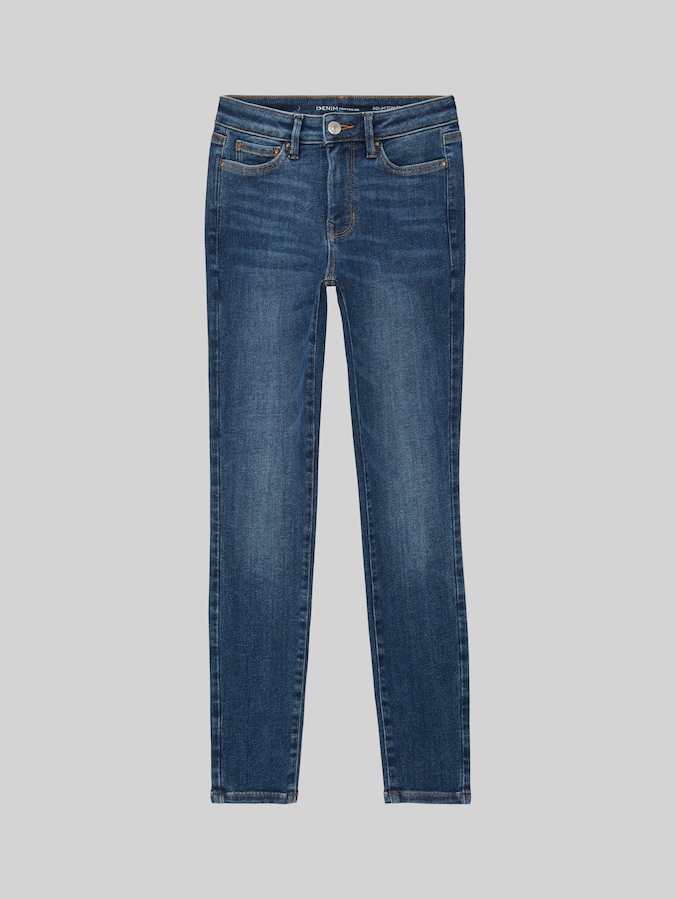 TTNELA EXTRA SKINNY Jeans mit Superstretch von Denim Female, Used Mid Stone Blue Denim