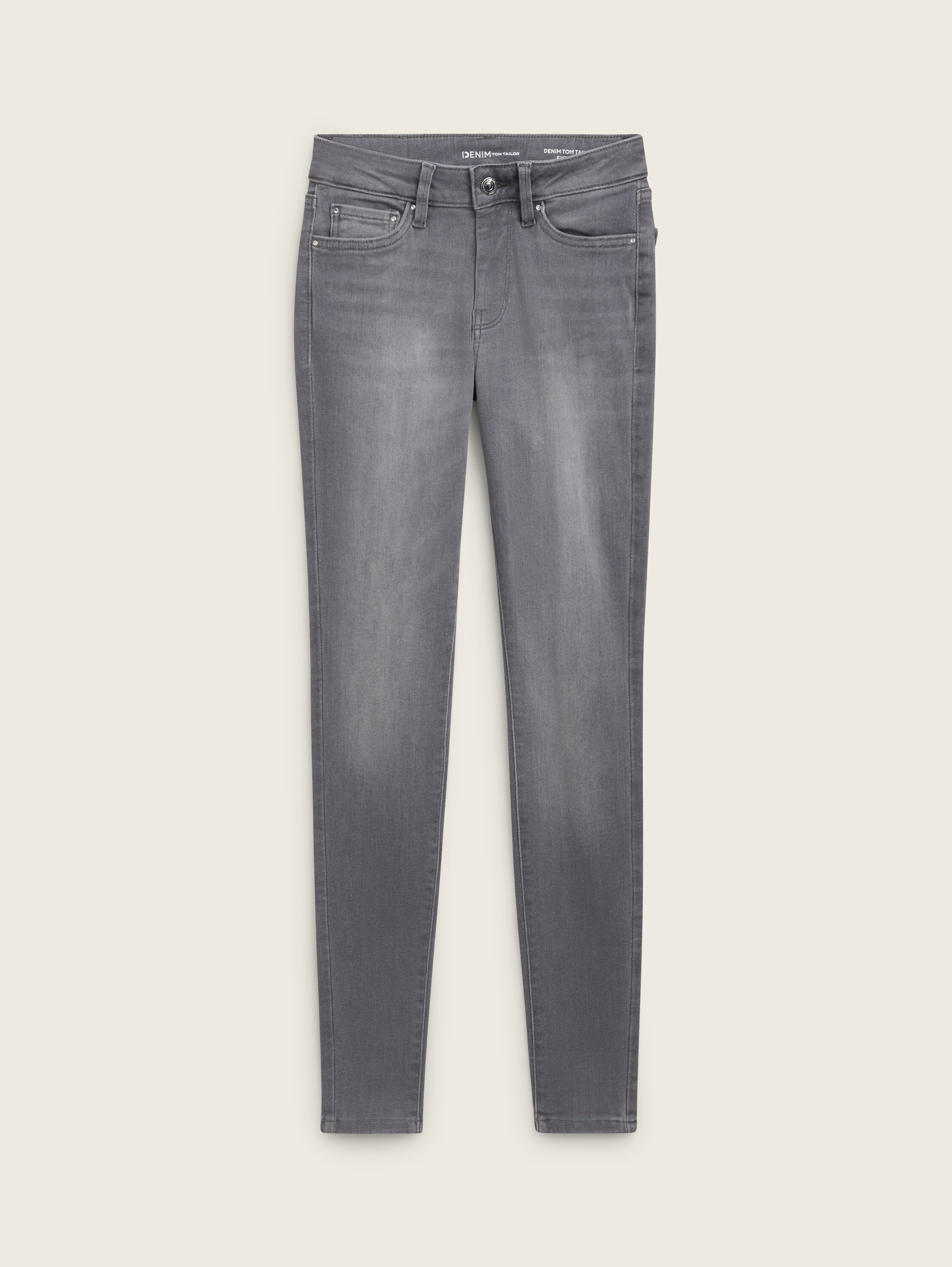 3 maten in 1 - TTNELA Extra Skinny Jeans - used mid stone grey denim - Product vooraanzicht