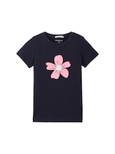 Geselecteerd, T-shirt van biologisch katoen door Tom Tailor, blauw