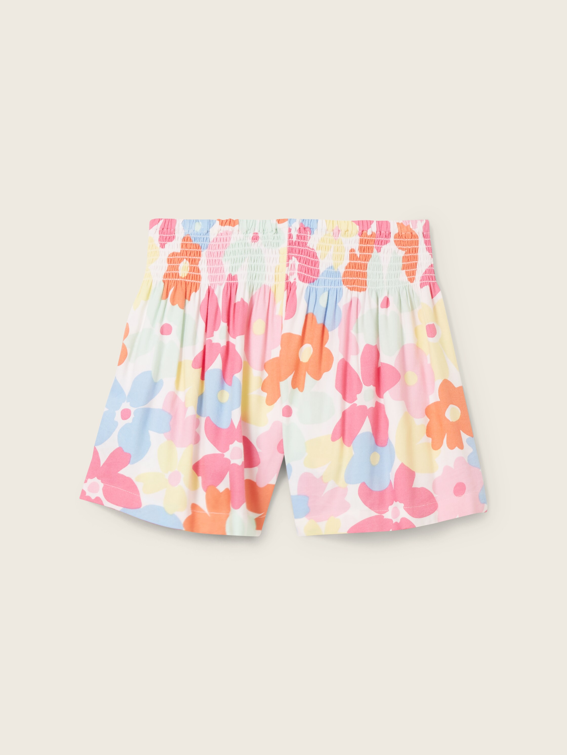 Shorts mit Livaeco by Birla Cellulose™ - big multicolor flower print