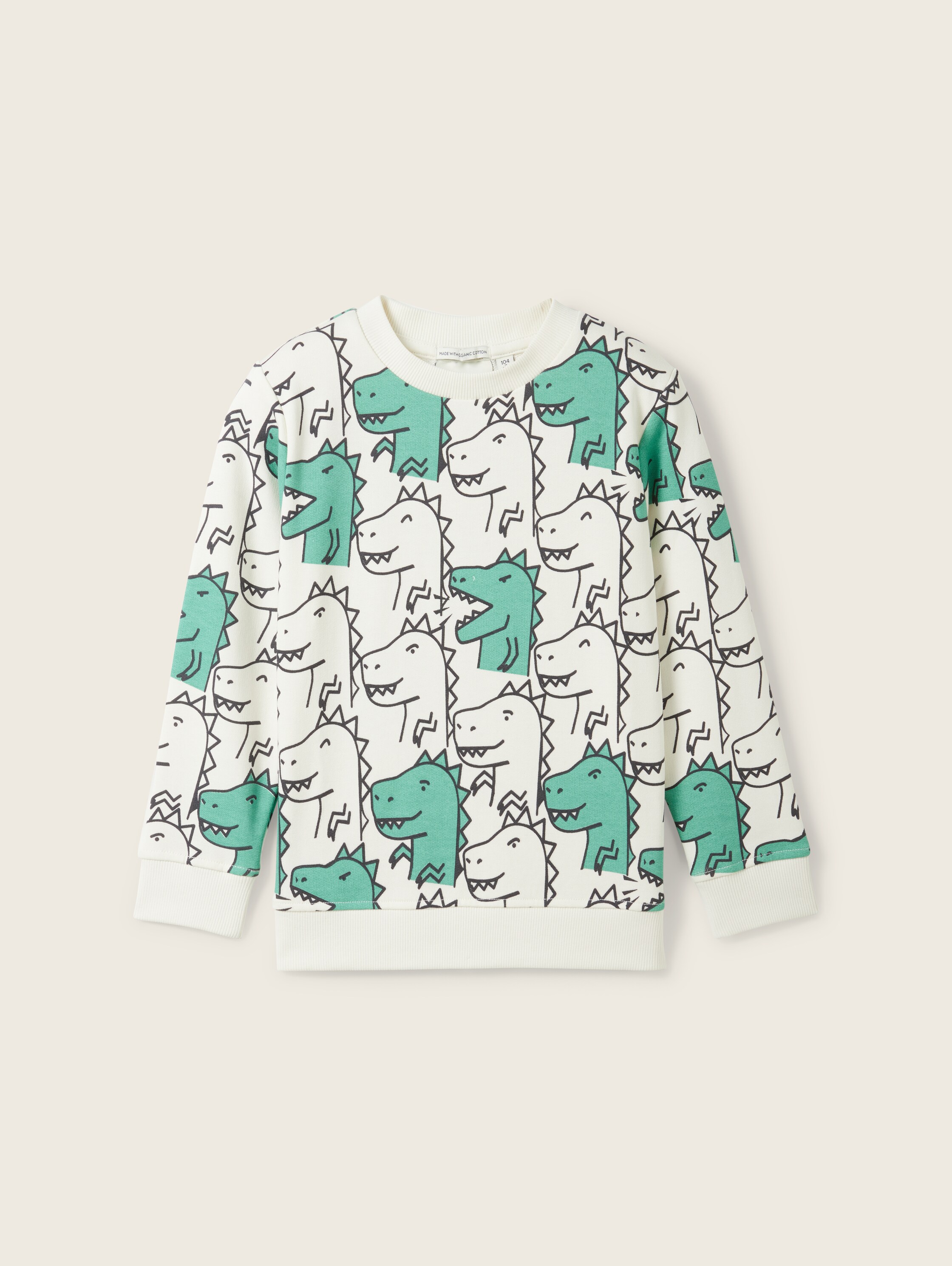 Sweatshirt mit Bio-Baumwollle - weiß - 