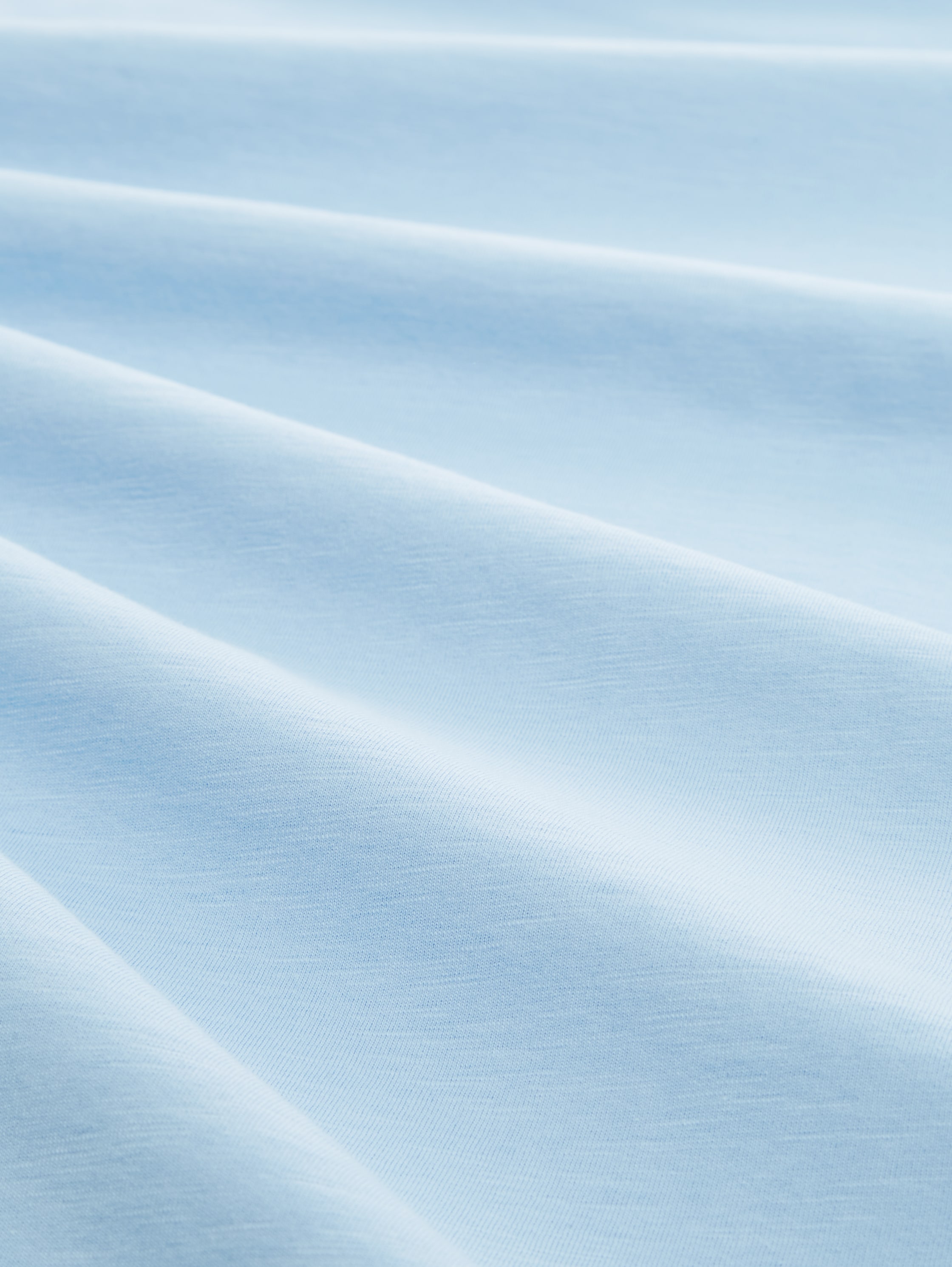 T-shirt met logoprint - washed out middle blue - Materiaalweergave