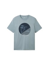 Ausgewählt, T-Shirt mit Print von Tom Tailor, grün