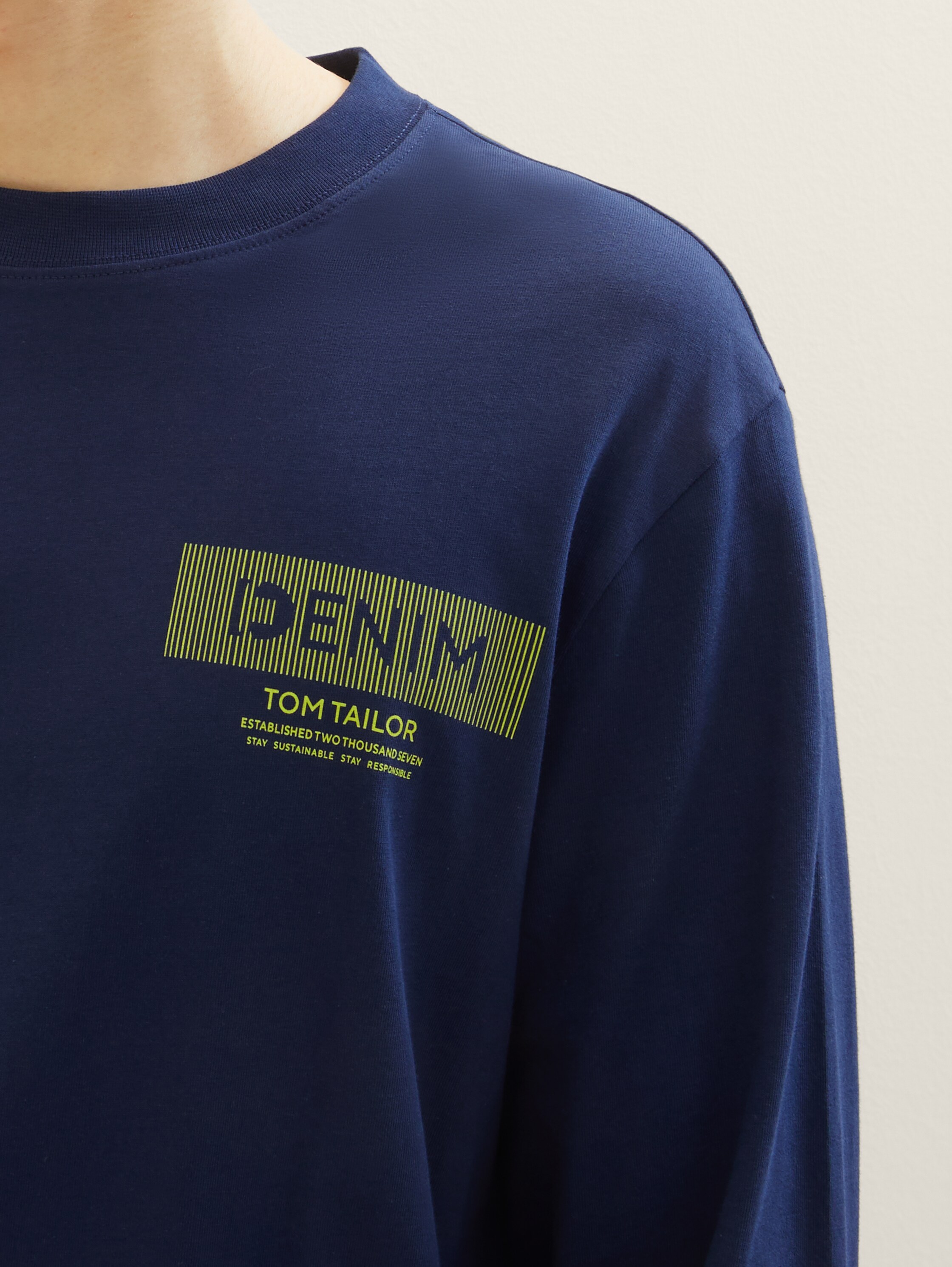 Langarmshirt mit Logo Print - 6