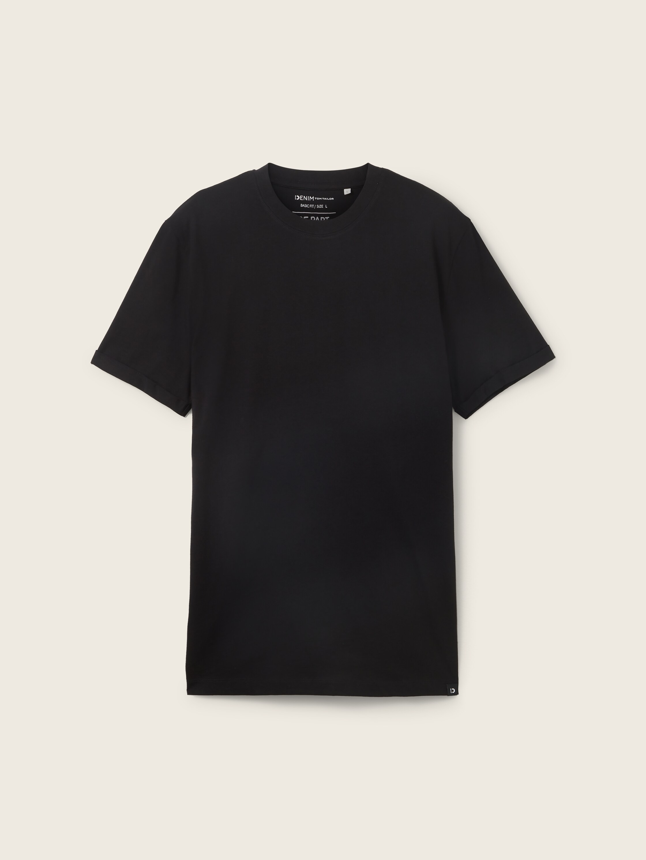 Basic T-Shirt - Black - Vorder-Produkt-Ansicht