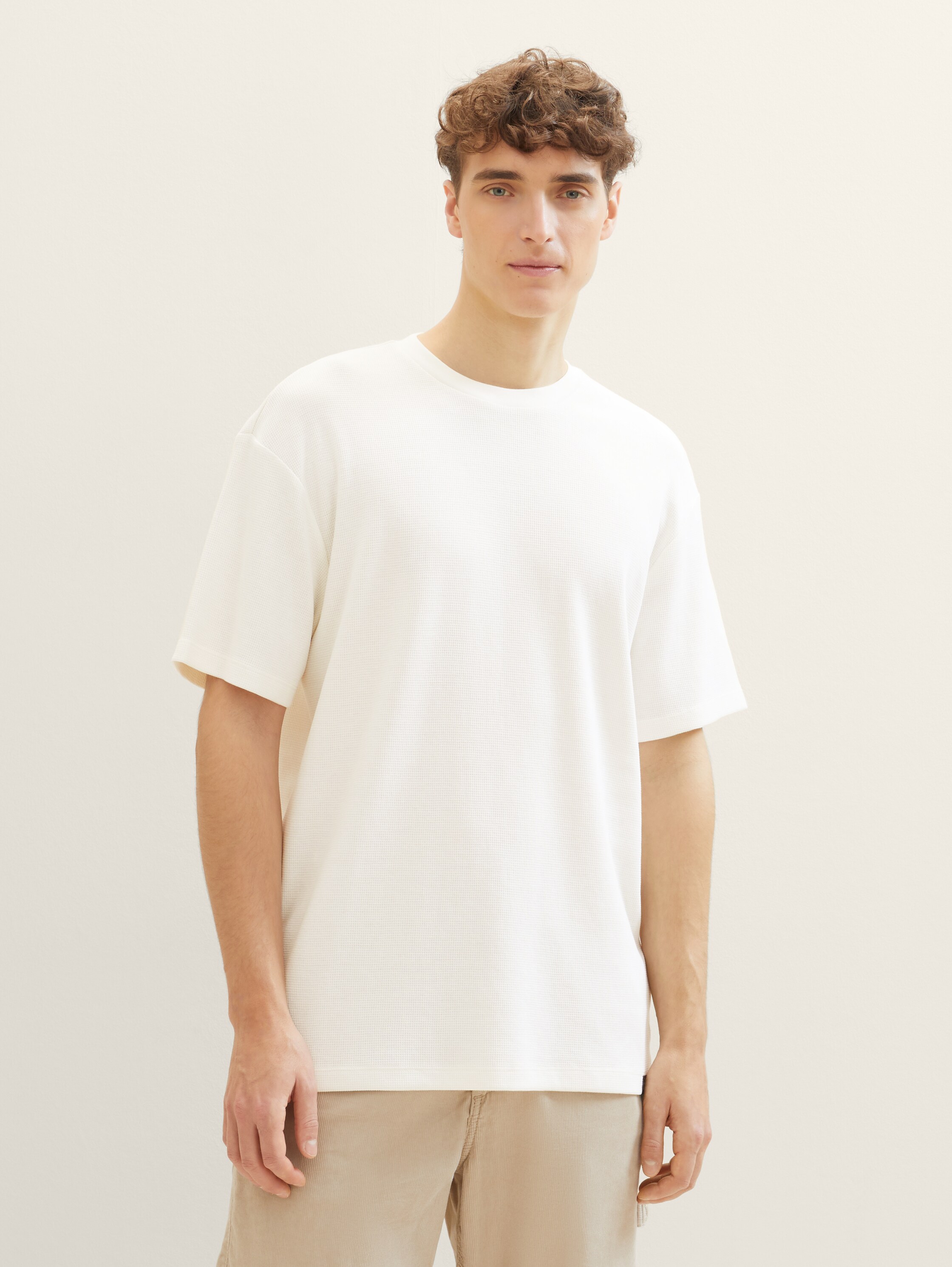 T-Shirt mit Waffelstruktur - 3