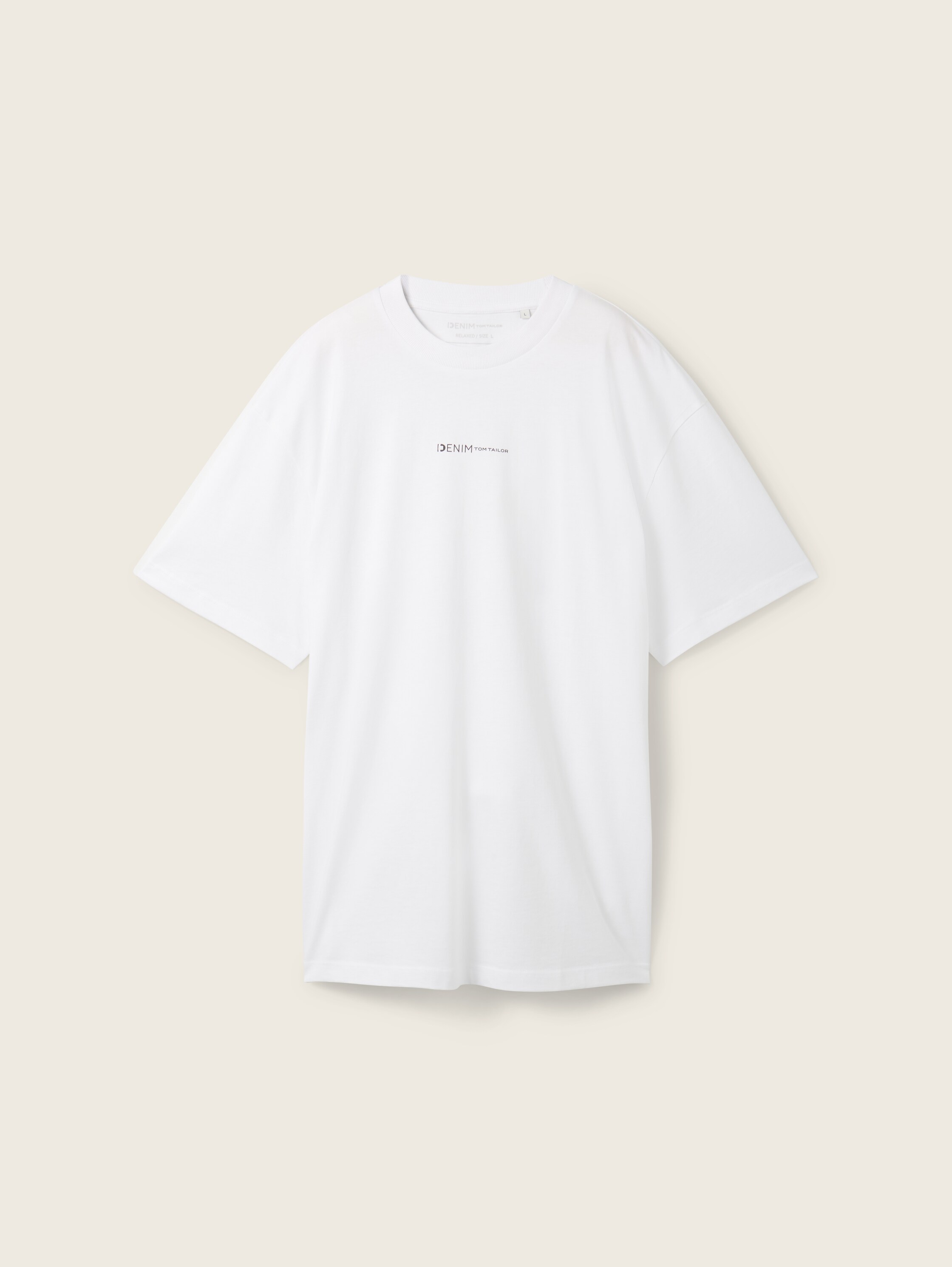 T-Shirt mit Bio-Baumwolle - weiß - Produktansicht