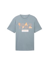 Ausgewählt, T-Shirt mit Logo Print von Tom Tailor, grün