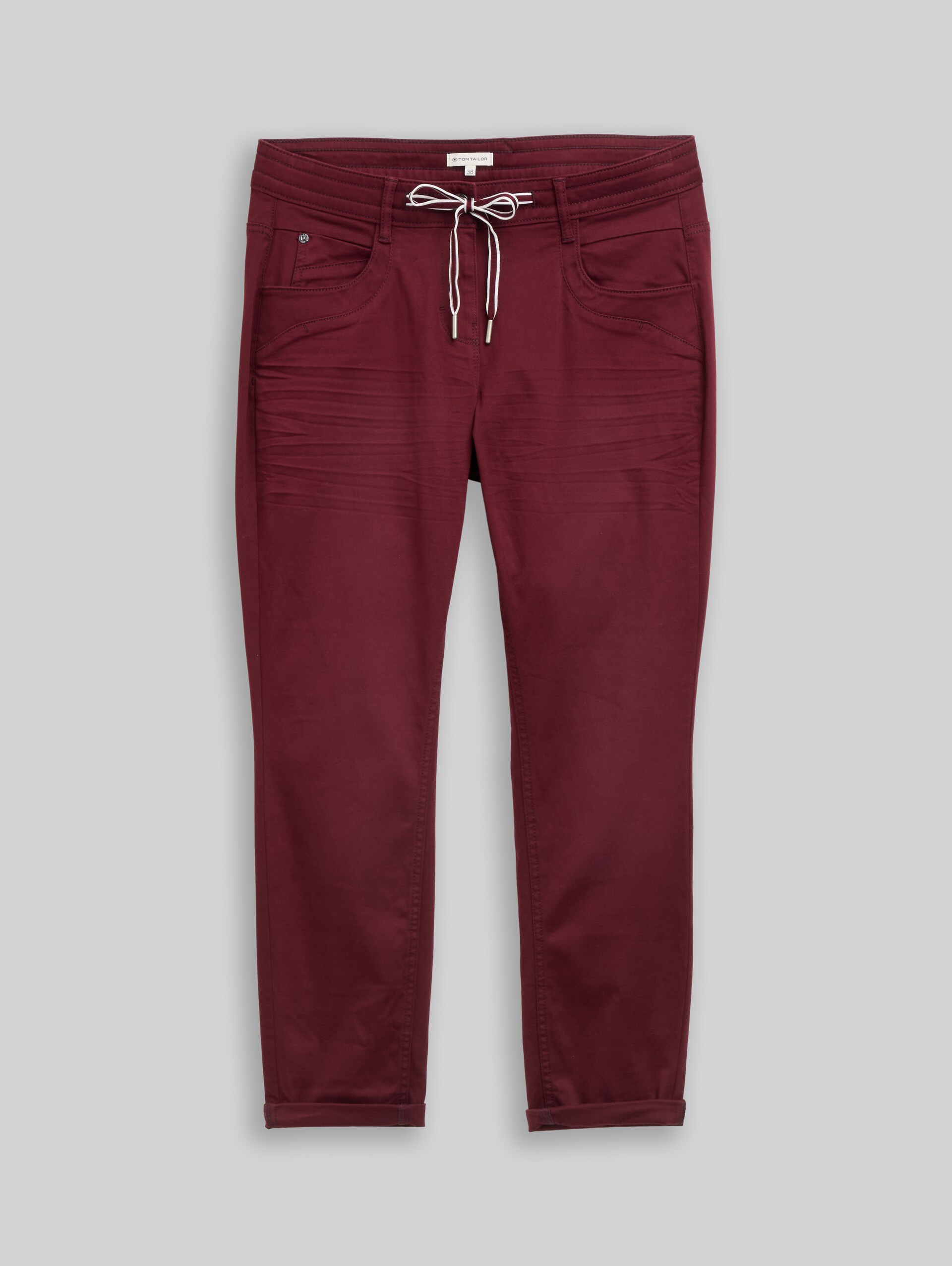 Tapered Relaxed Hose - Preppy Plum - Vorder-Produkt-Ansicht