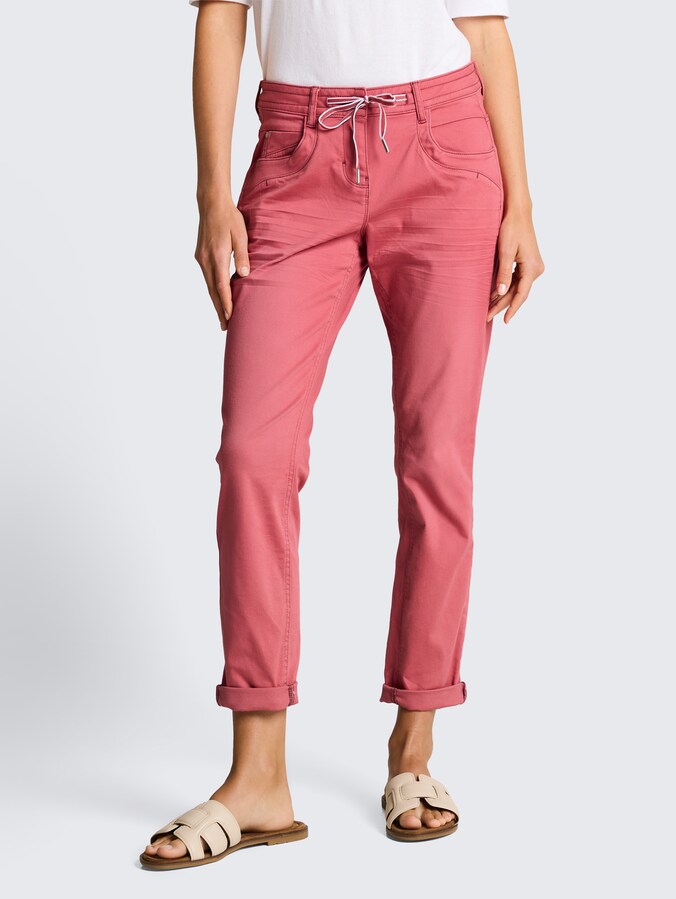 Tapered relaxed trousers by Women, cozy pink