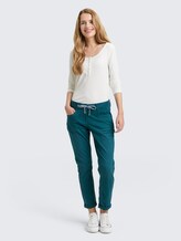 Pantalon relaxé conique - Deep Meadow Green - Vue de face du modèle