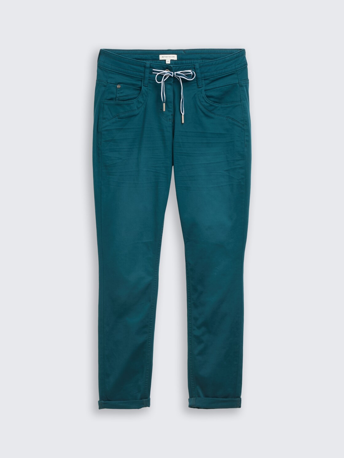 Tapered Relaxed Hose - Deep Meadow Green - Vorder-Produkt-Ansicht