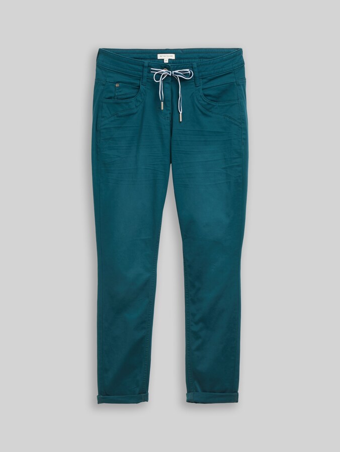 Tapered relaxed-fit trousers by Women, Deep Meadow Green