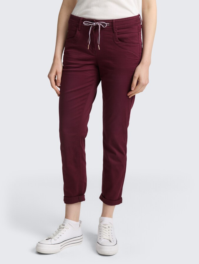 Tapered relaxed broek door Women, bordeaux red