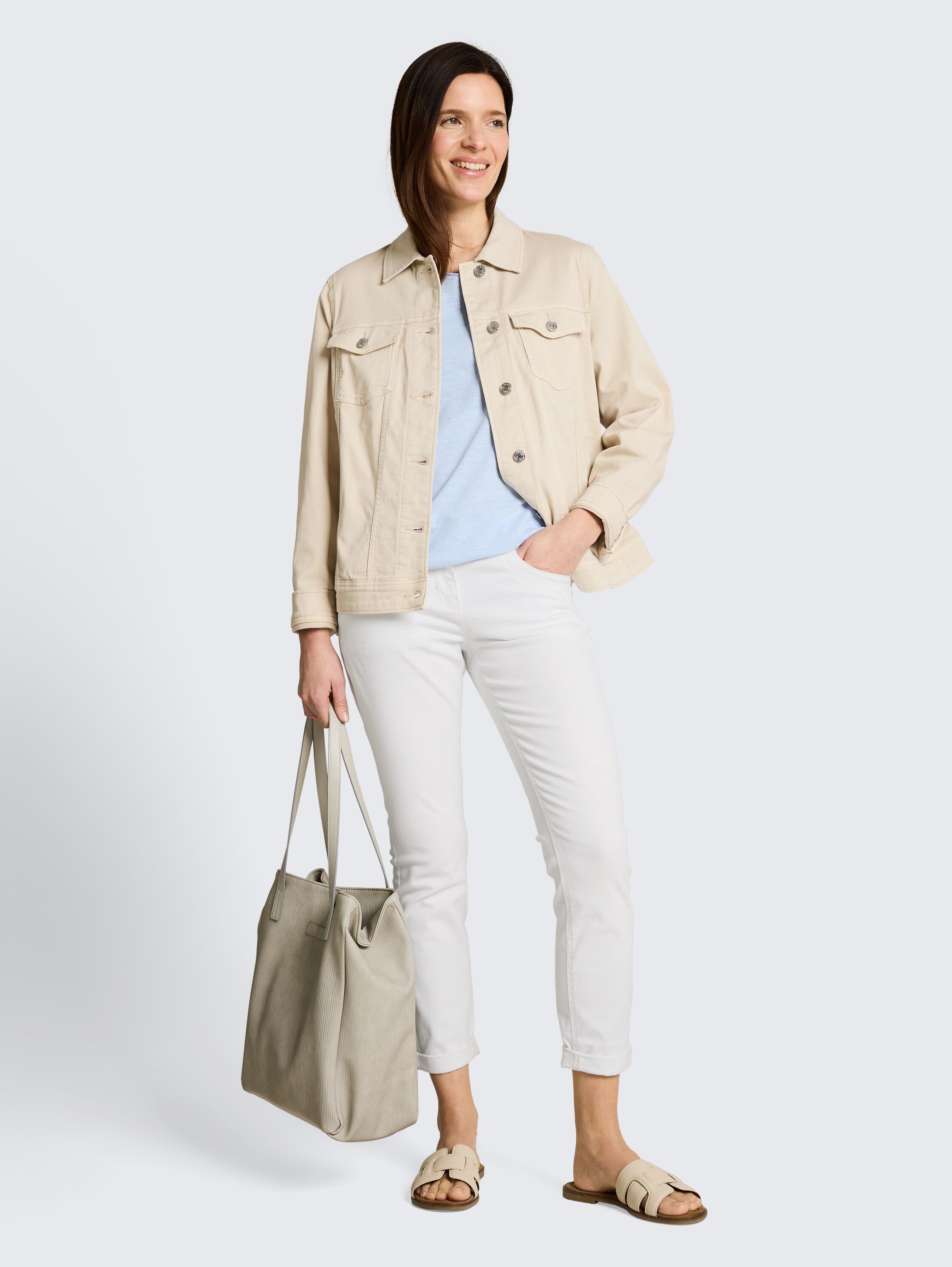 Tapered Relaxed Hose - white - 