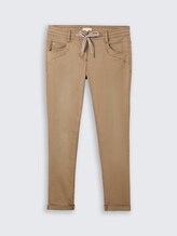 Pantalon fuselé décontracté - dark sepia - Vue de face du produit