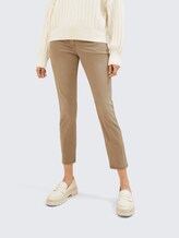 Pantalon fuselé décontracté - dark sepia - Découpe Vue de face du modèle