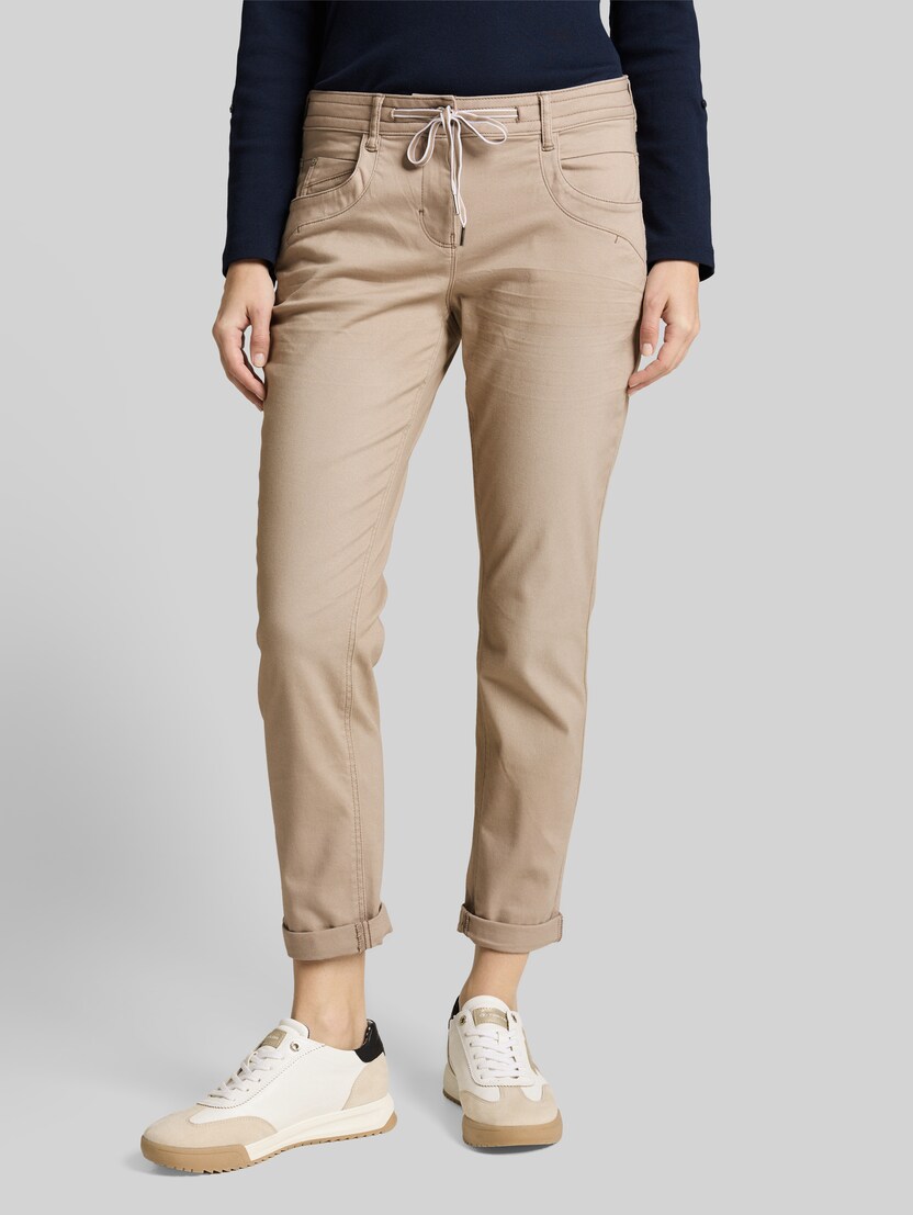 Tapered relaxed broek door Women, soft taupe grey