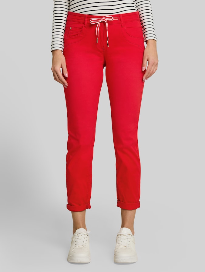 Tapered Relaxed Hose von Women, soft scarlet red