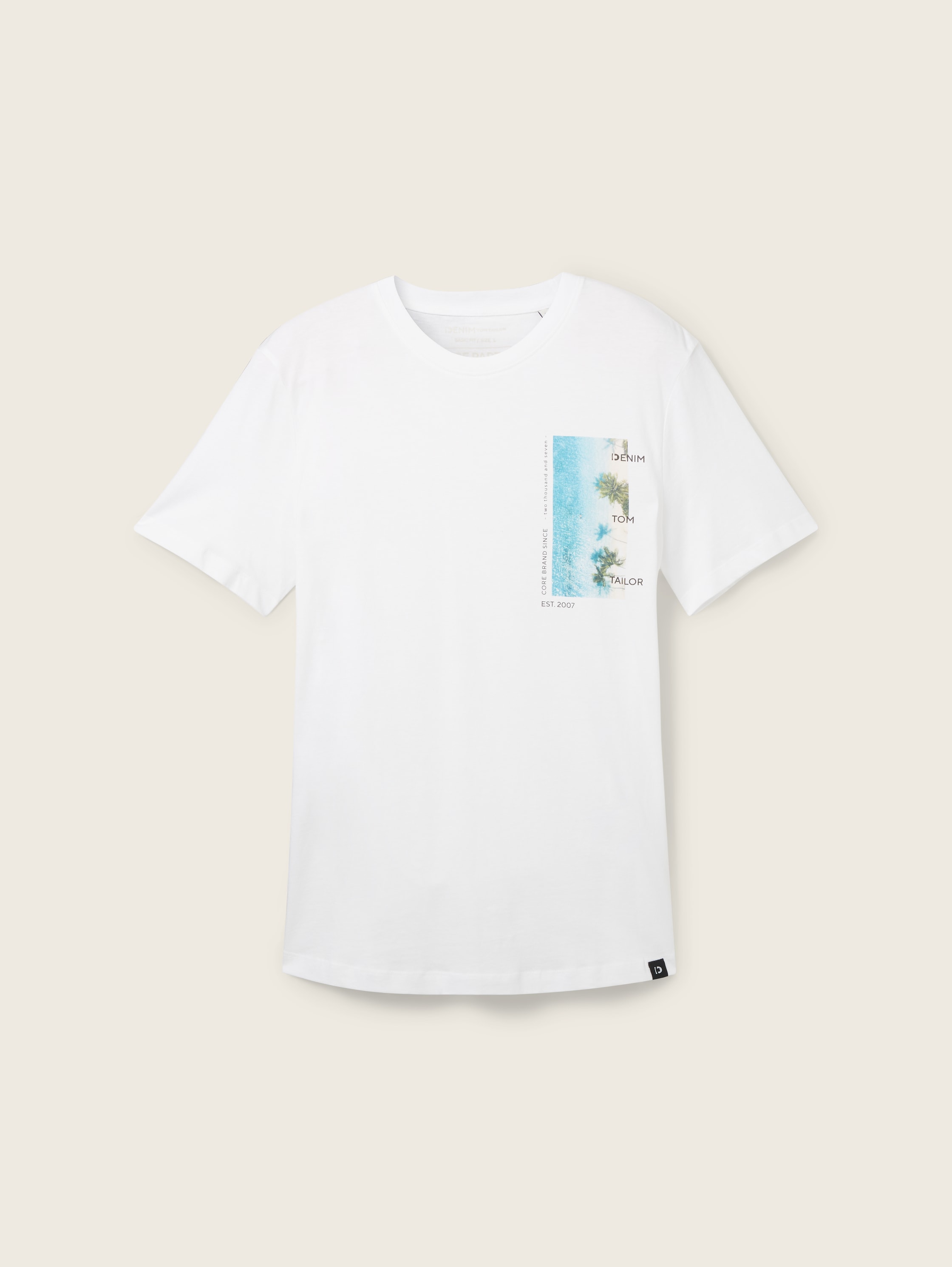 T-shirt van biologisch katoen - White - Product vooraanzicht