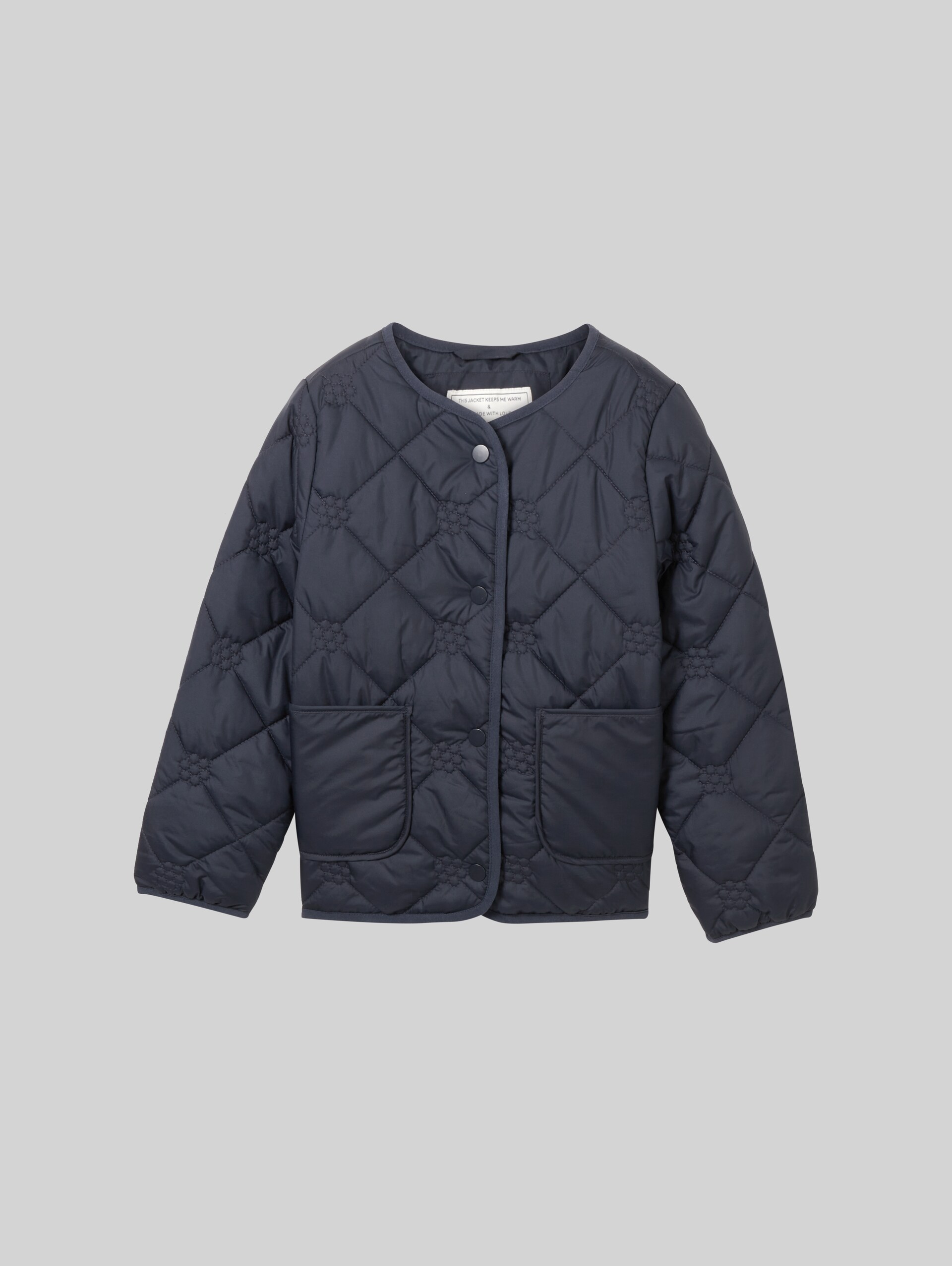 Veste matelassée comportant du polyester recyclé - sky captain blue - Vue de face du produit