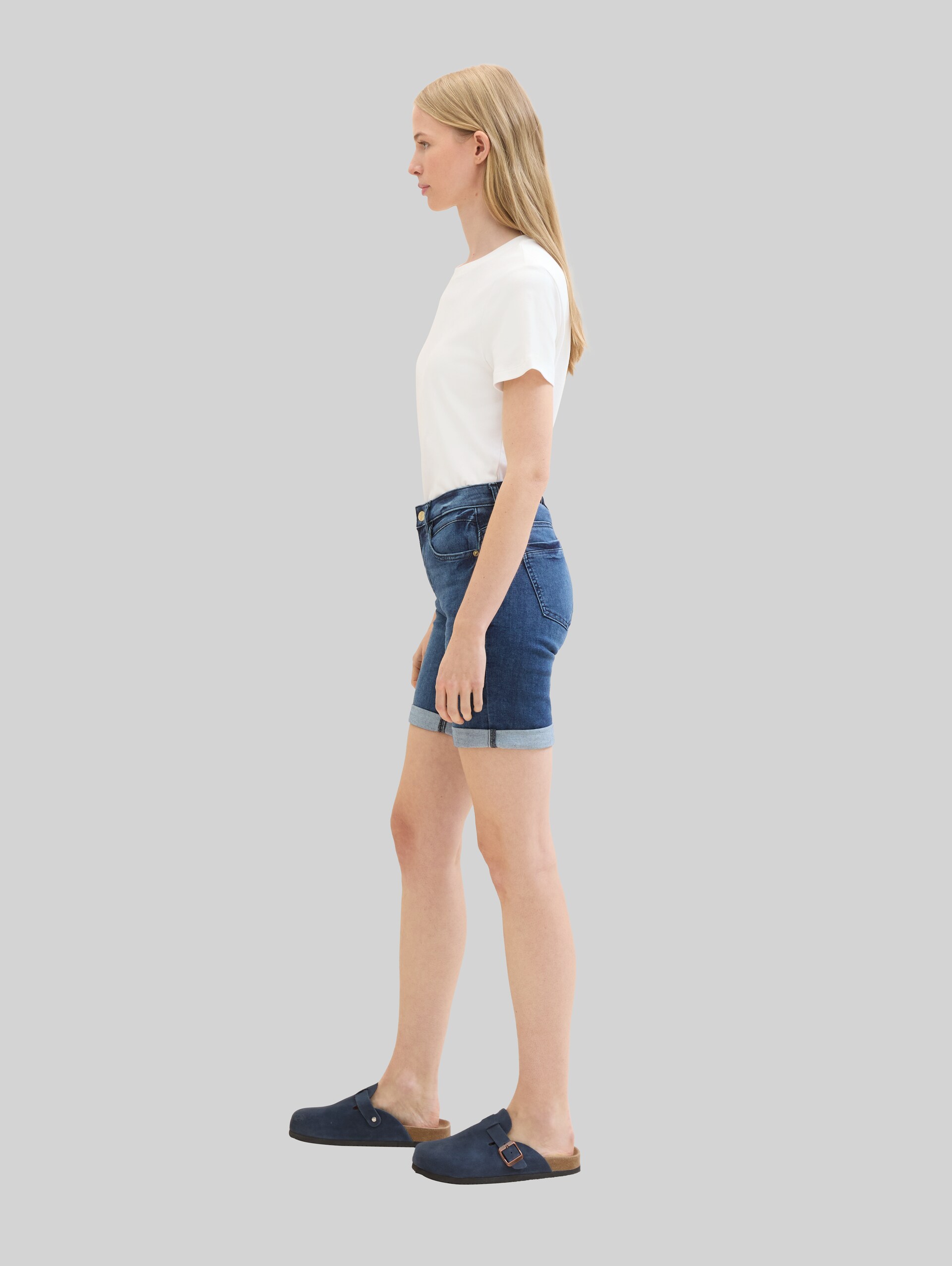 TTALEXA Jeans Bermuda - mid stone wash denim