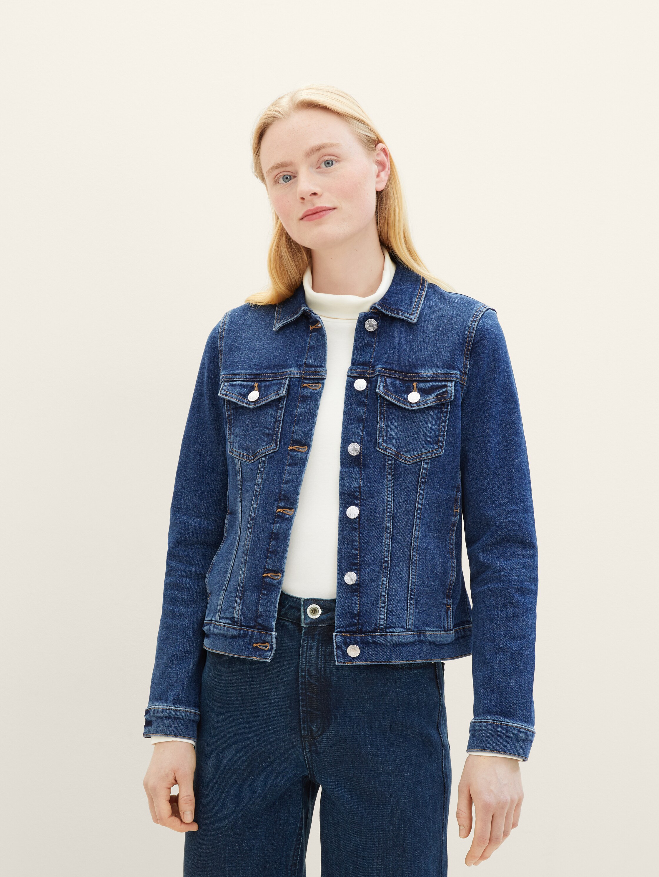 Jeansjacke mit Bio-Baumwolle - 1