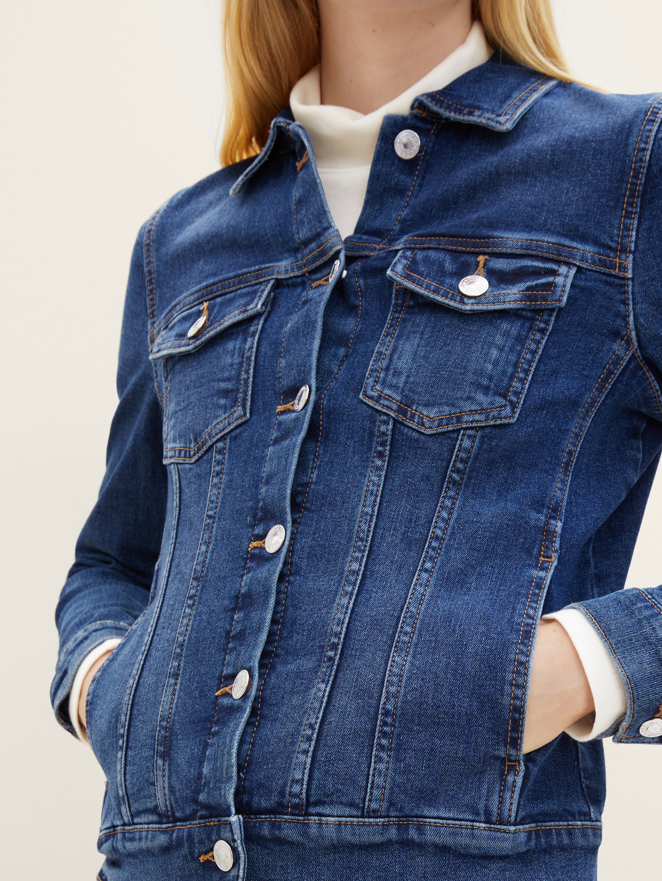 Jeansjacke mit Bio-Baumwolle - 6