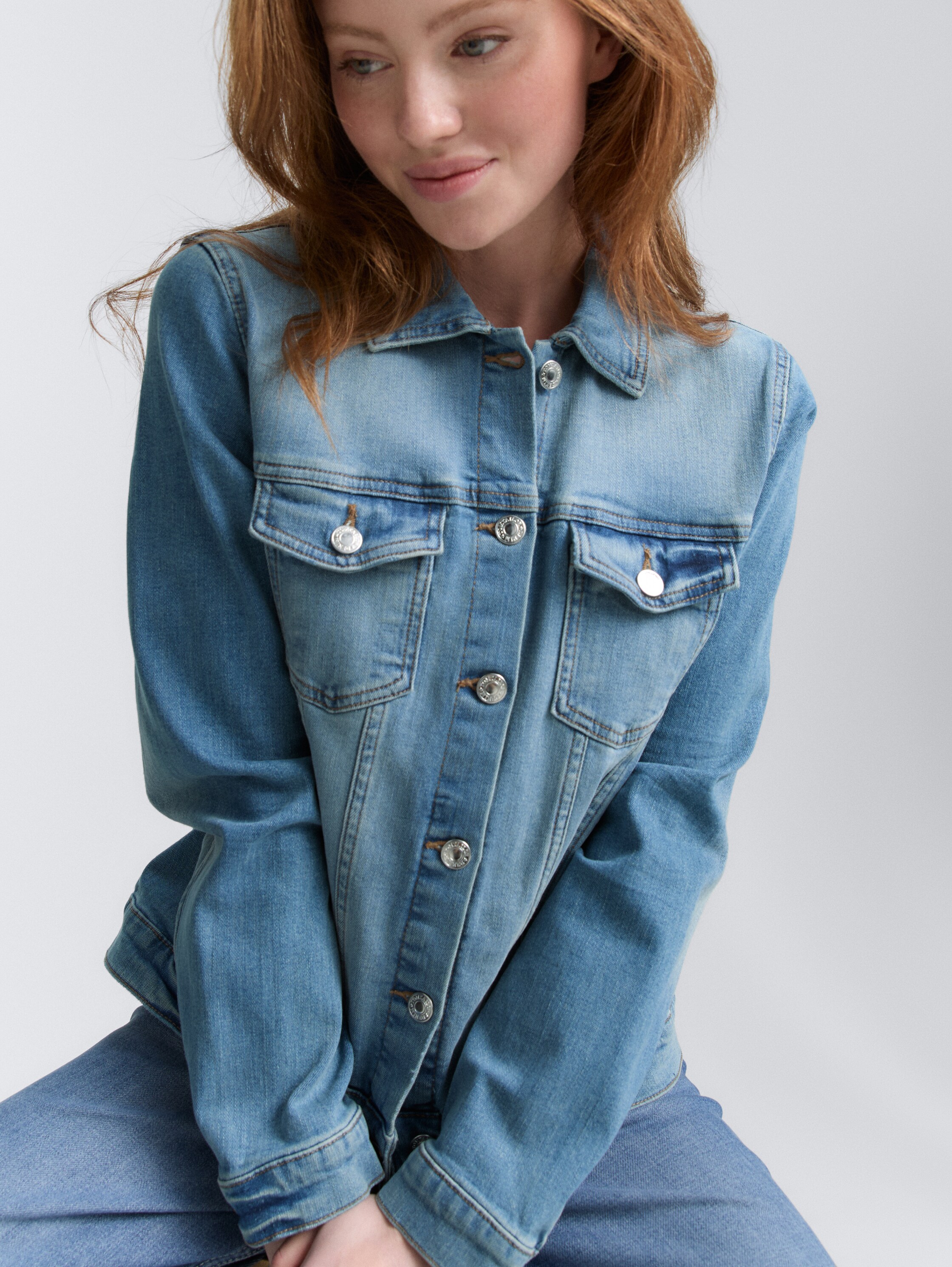 Jeansjacke mit Bio-Baumwolle - 6