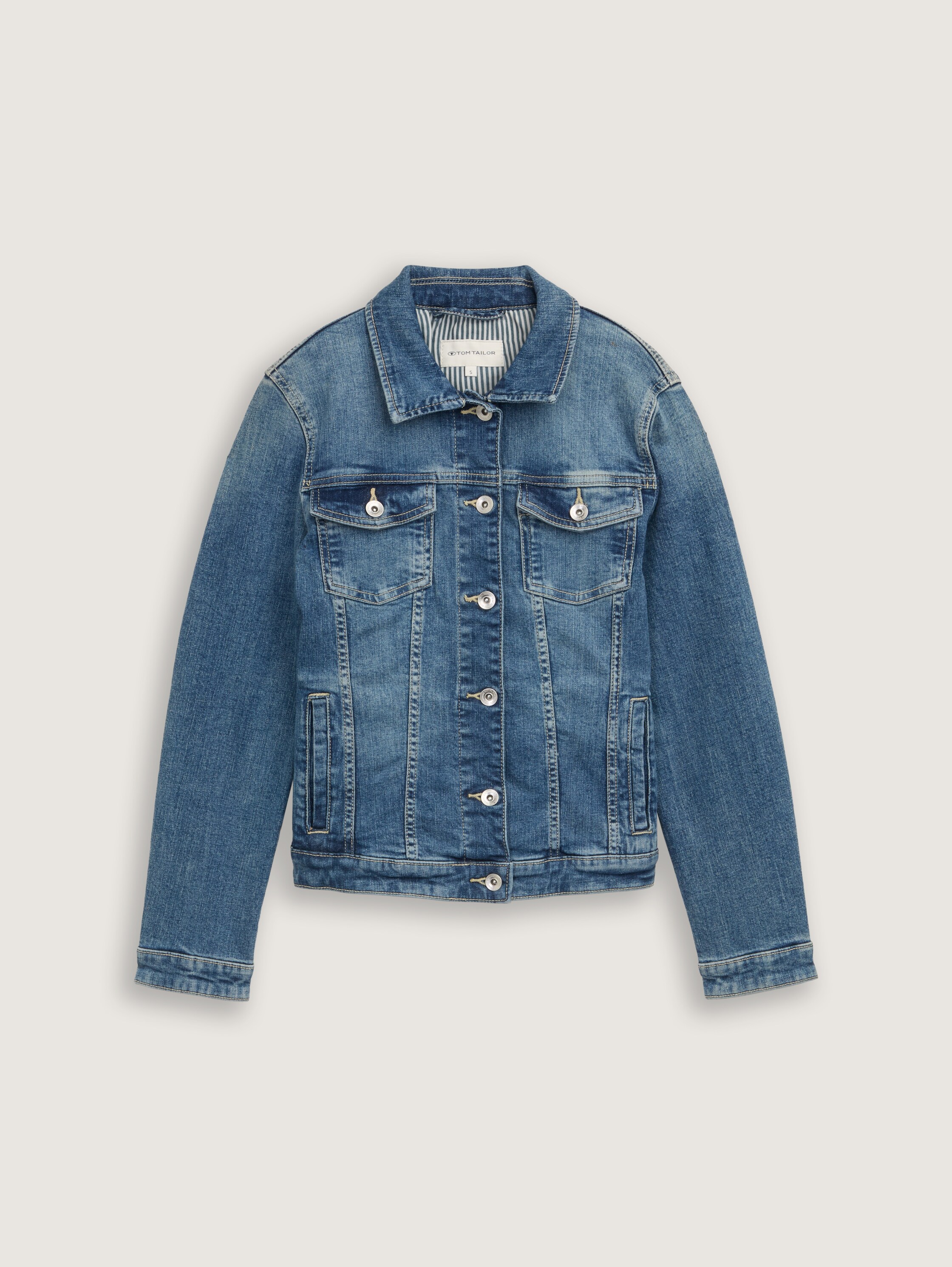 Jeansjacke mit recycelter Baumwolle - 5