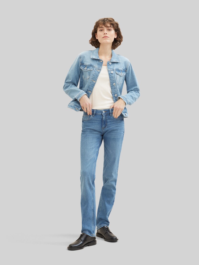 Jeansjacke mit recycelter Baumwolle von Women, Light Stone Blue Denim