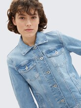 Veste en jean comportant du coton recyclé - Light Stone Blue Denim - Vue détaillée du modèle
