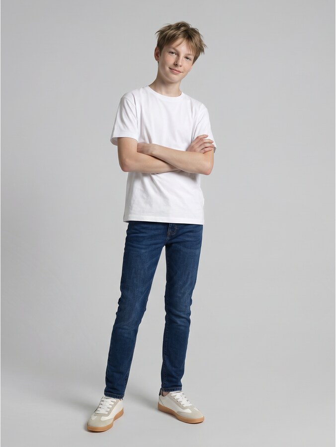 RYAN SKINNY-jeans door Teen Boys, Stone Blue Denim