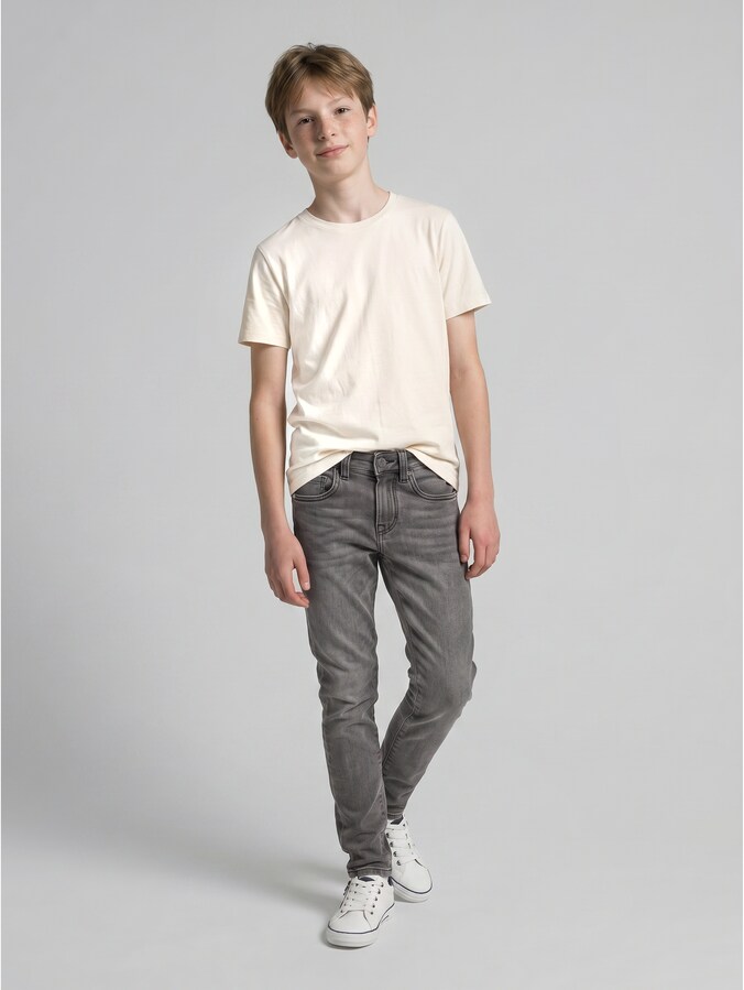 RYAN SKINNY Jeans mit Stretch von Teen Boys, grey denim