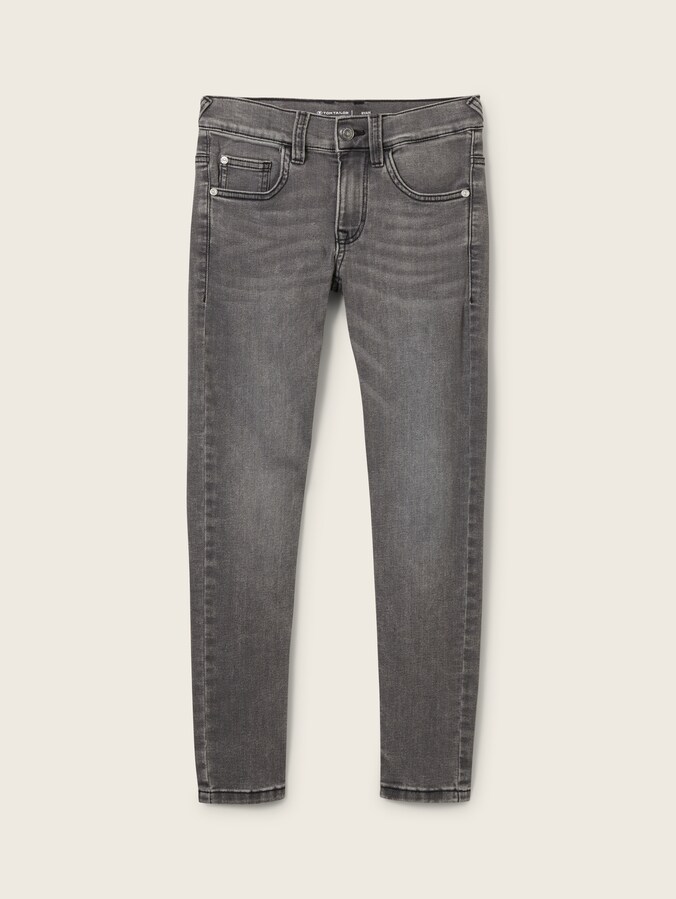 TTRYAN-jeans met stretch door Teen Boys, grey denim