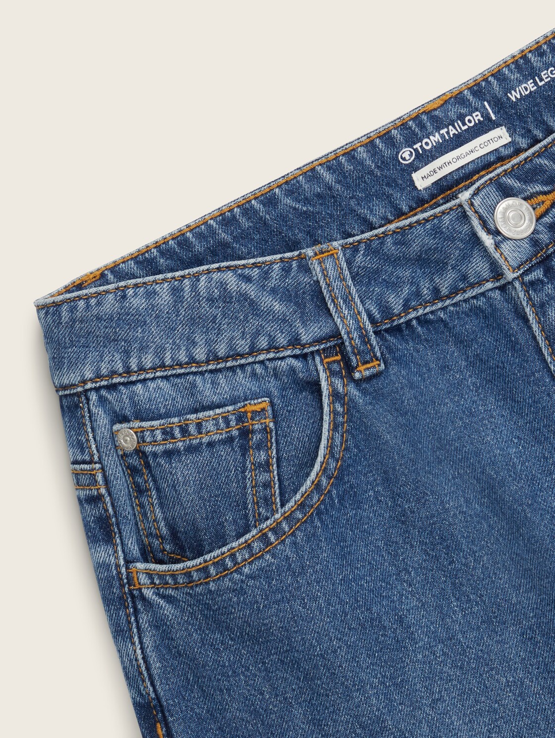 Baggy Jeans - Blue Denim - Detail-Model-Ansicht