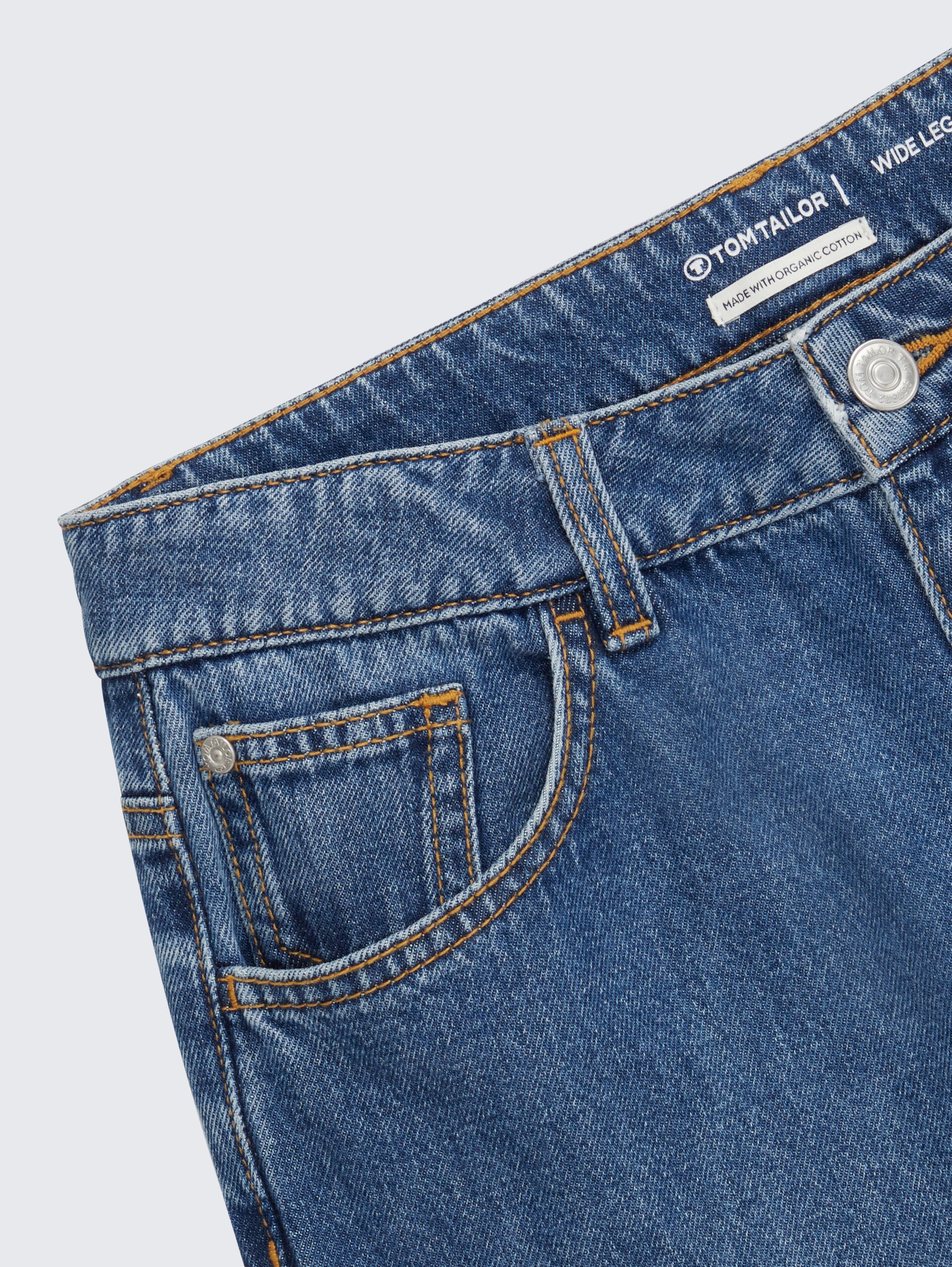 Baggy Jeans - Blue Denim - Detail-Model-Ansicht