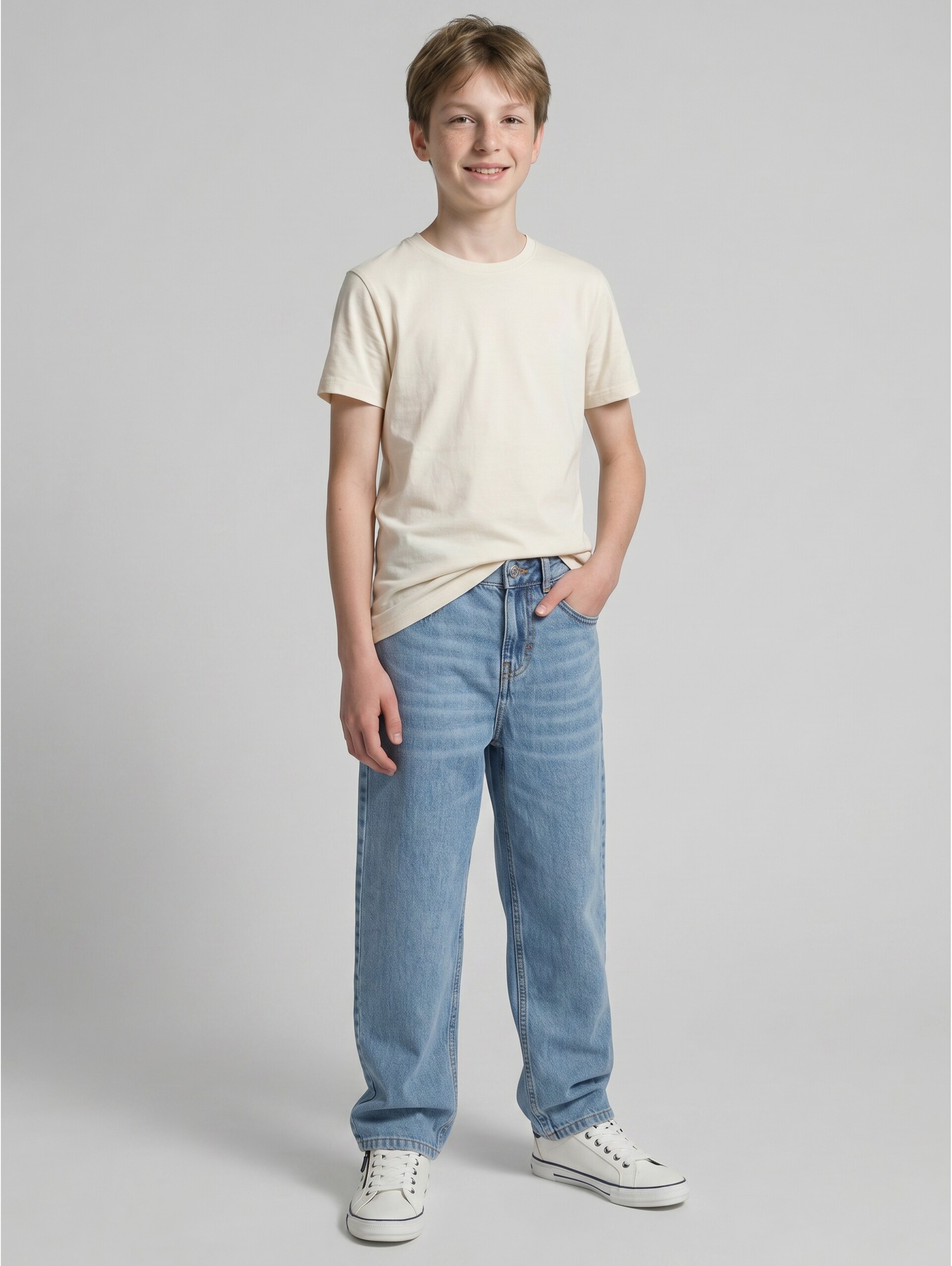 Baggy Jeans - Light Stone Blue Denim