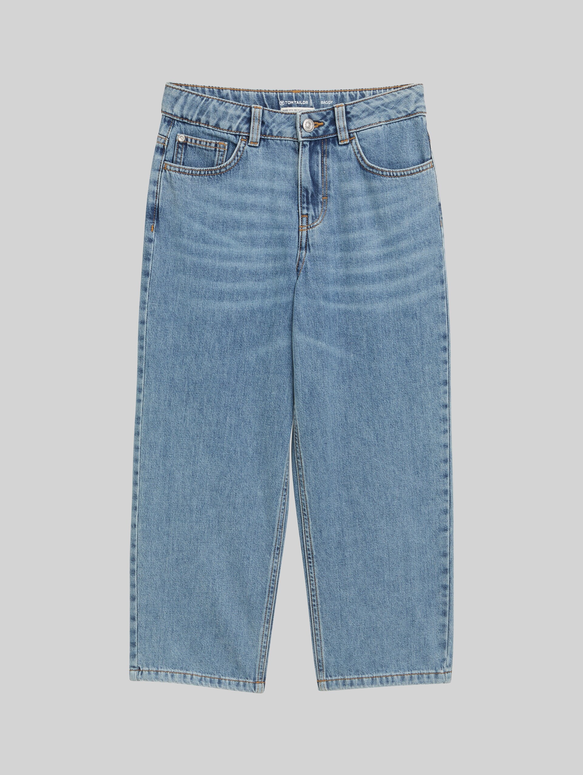 Baggy Jeans - Light Stone Blue Denim - Front product view