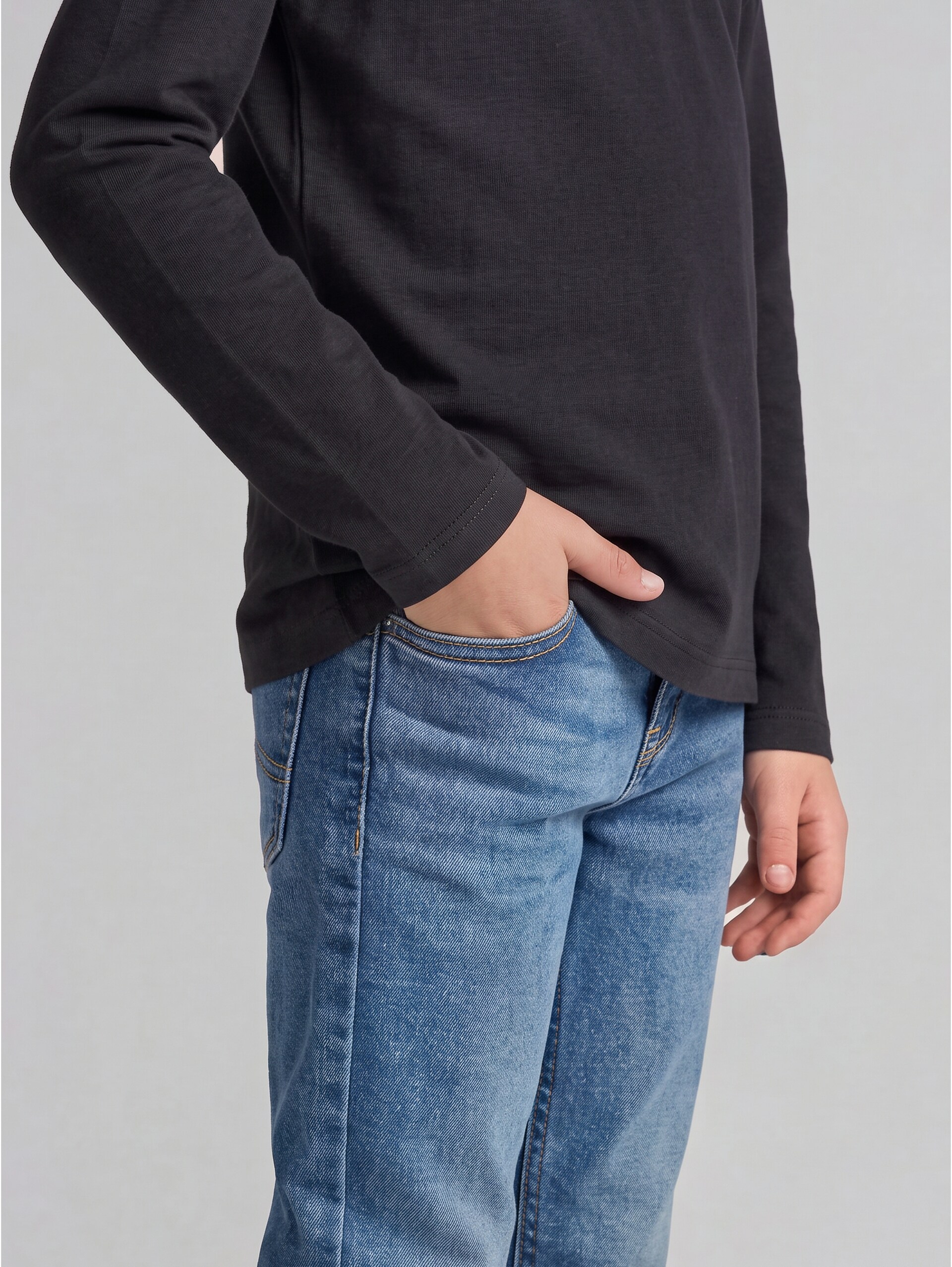 TIM SLIM Jeans mit Stretch - Stone Blue Denim